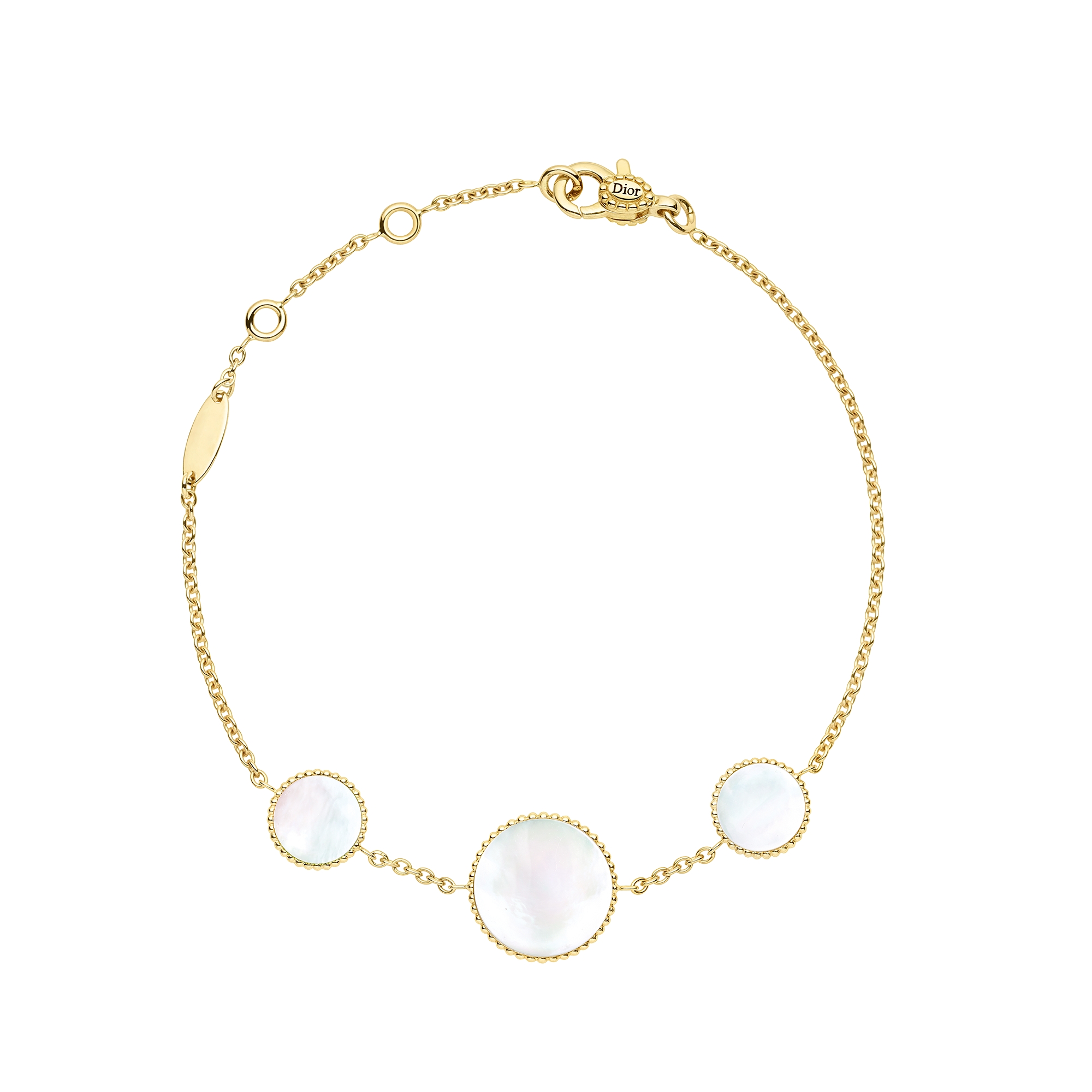 Rose des Vents 팔찌 옐로우골드, 다이아몬드, 자개 E07