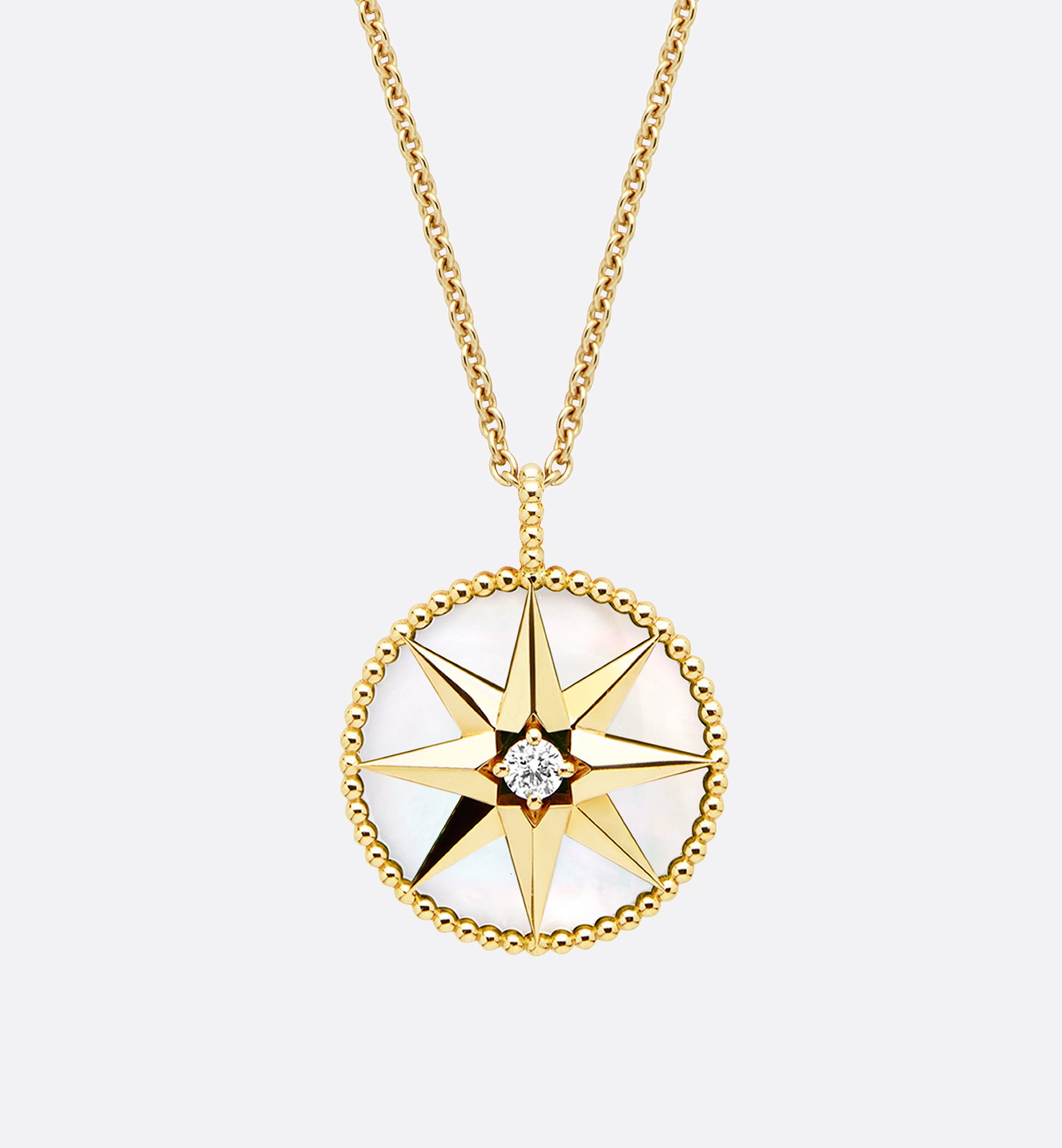 Rose des Vents Medallion White Gold and Diamonds | DIOR Rose des Vents Medallion White Gold and Diamonds | DIOR