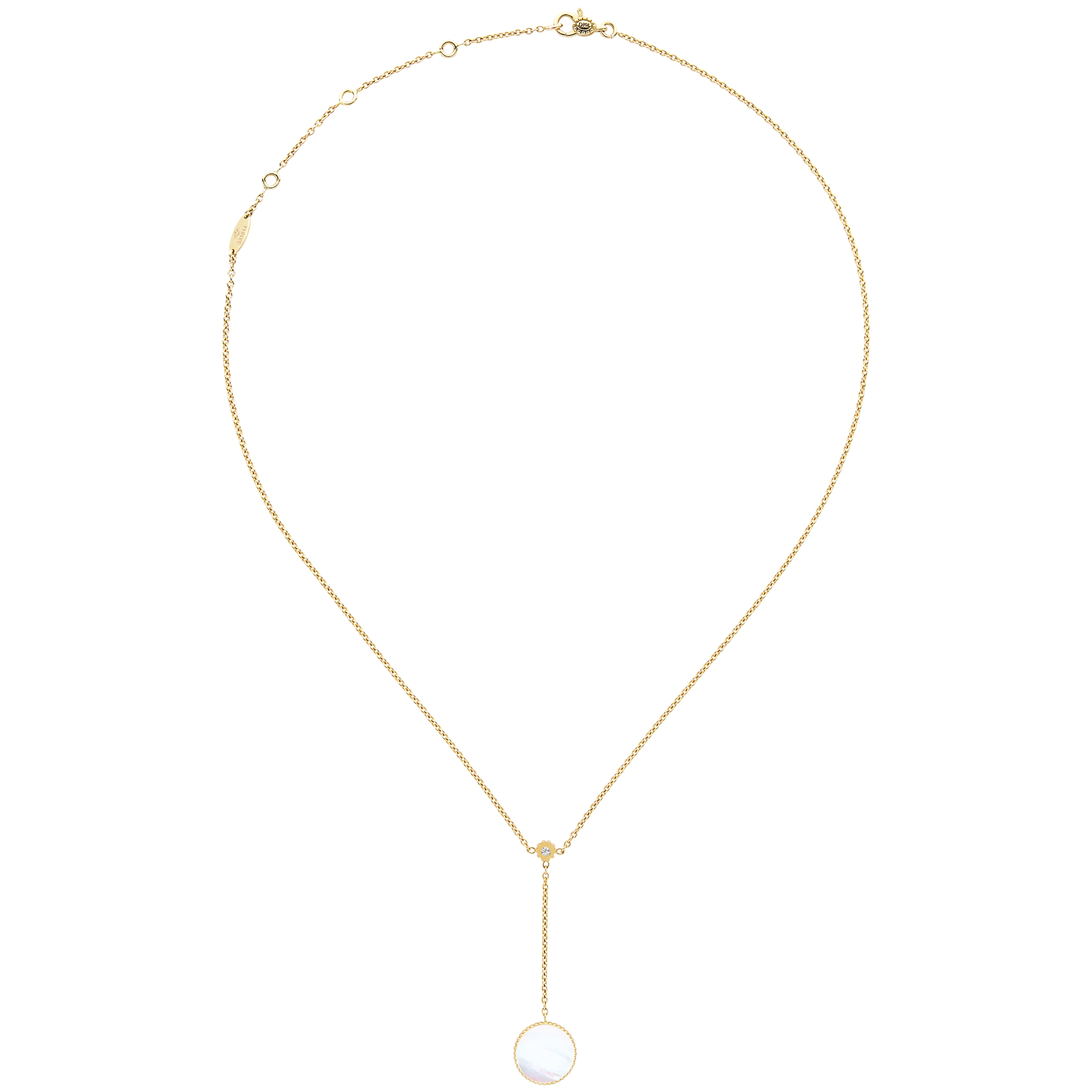 Rose des Vents Necklace Yellow Gold, Diamonds and Mother-of-Pearl E07