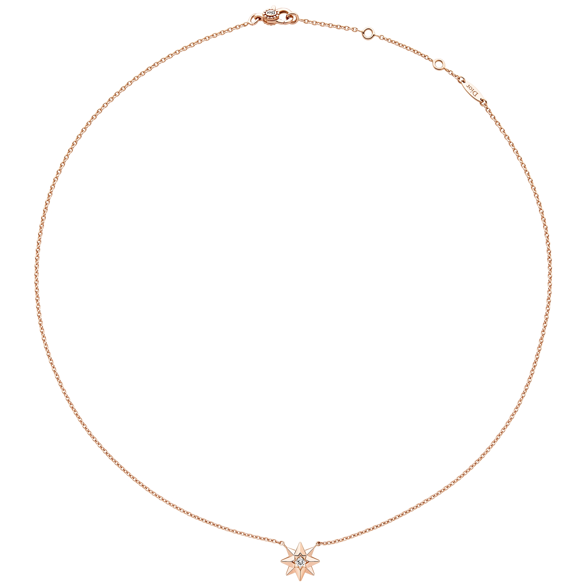 Étoile des Vents 項鍊 玫瑰金和鑽石 E01
