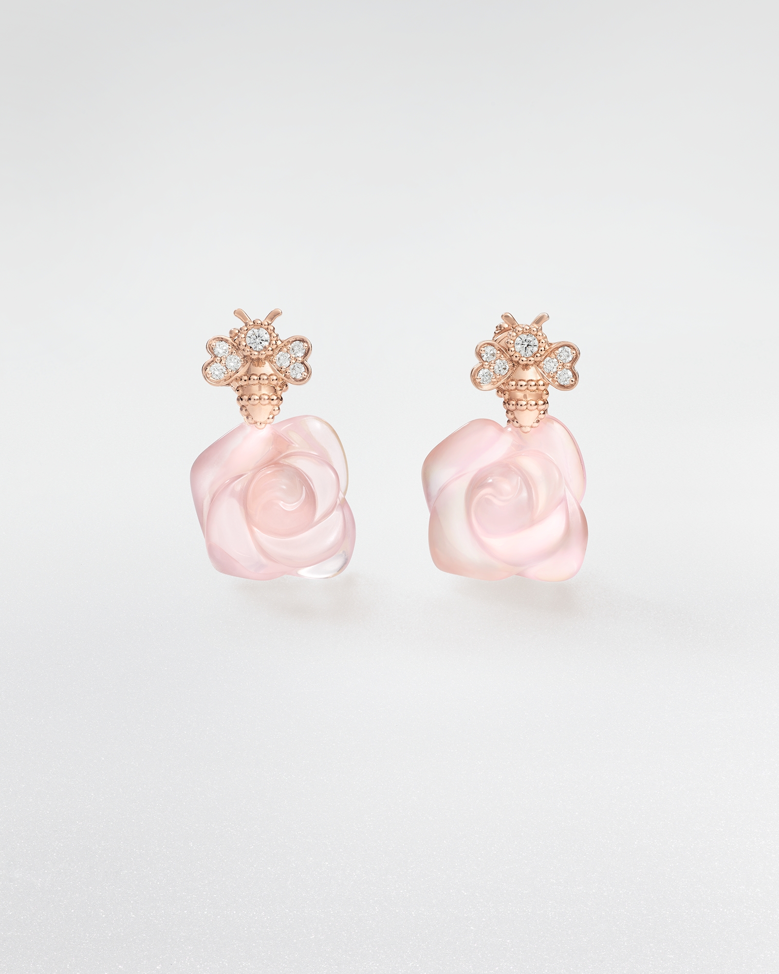 DIOR | Rose Dior Pré Catelan ピアス ピンクゴールド