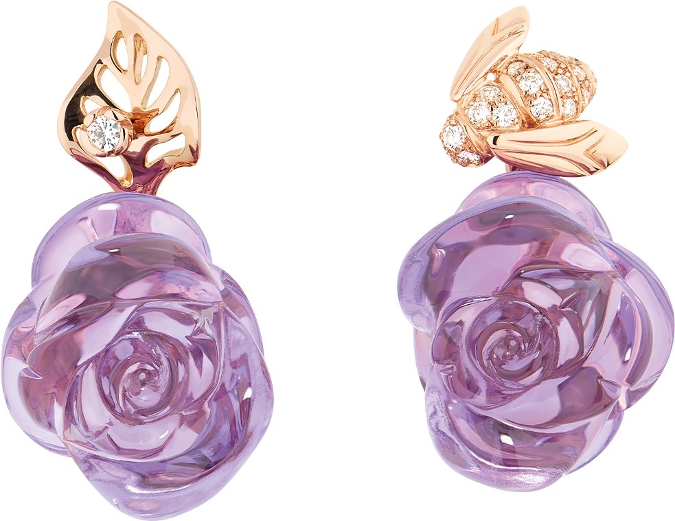 Dior rose earrings clearance