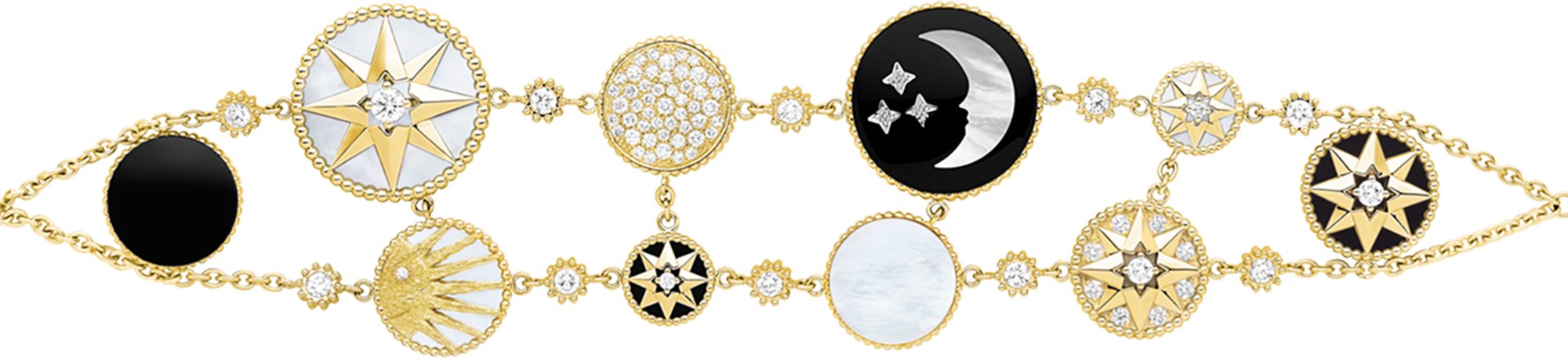 Rose des Vents and Rose Céleste Bracelet Profile view Profile view