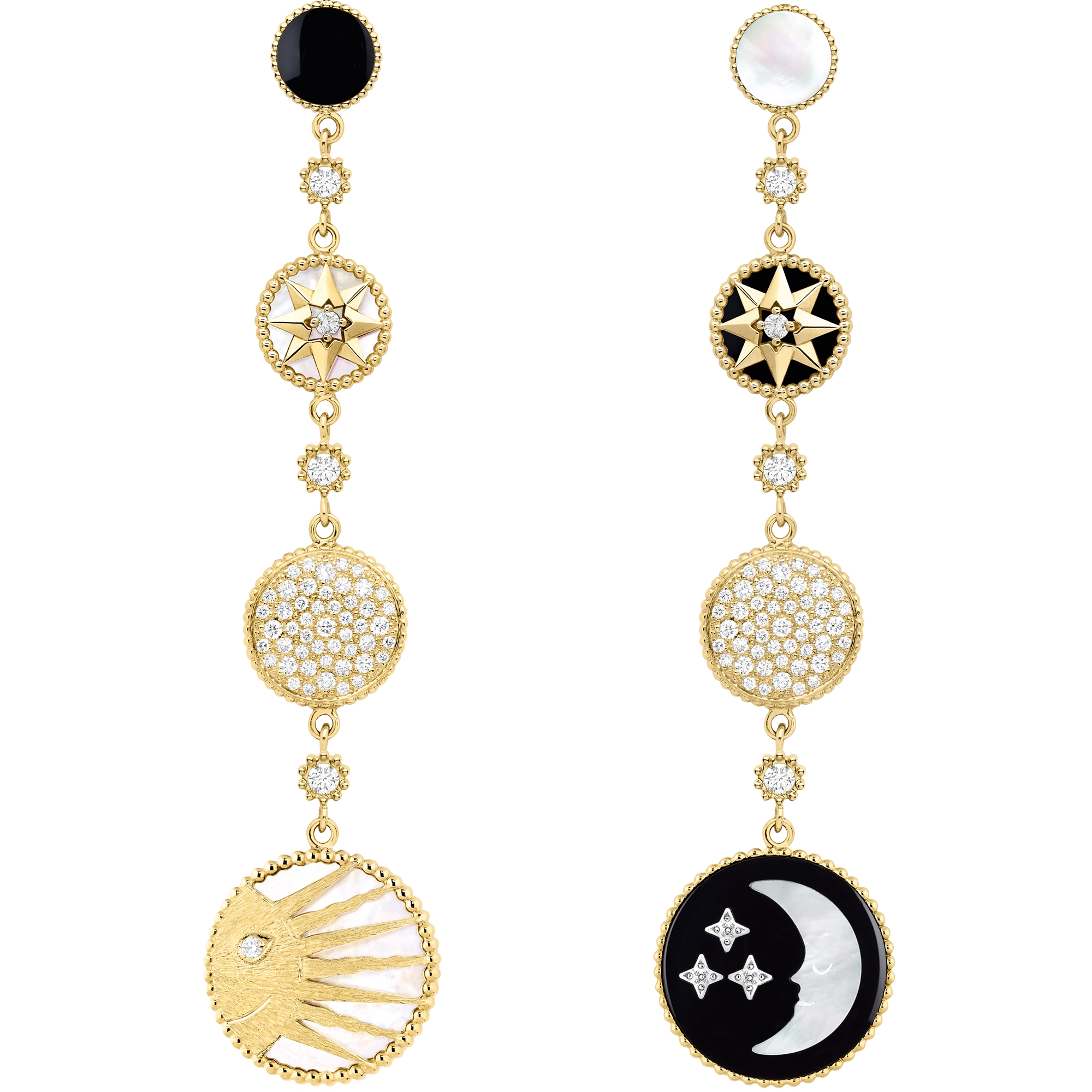 Orecchini A Gatto In Oro 9kt Bicolore (Giallo E Bianco) Carissima | Gioielli Donna Italiani, Eleganti E Certificati, In Confezione Regalo