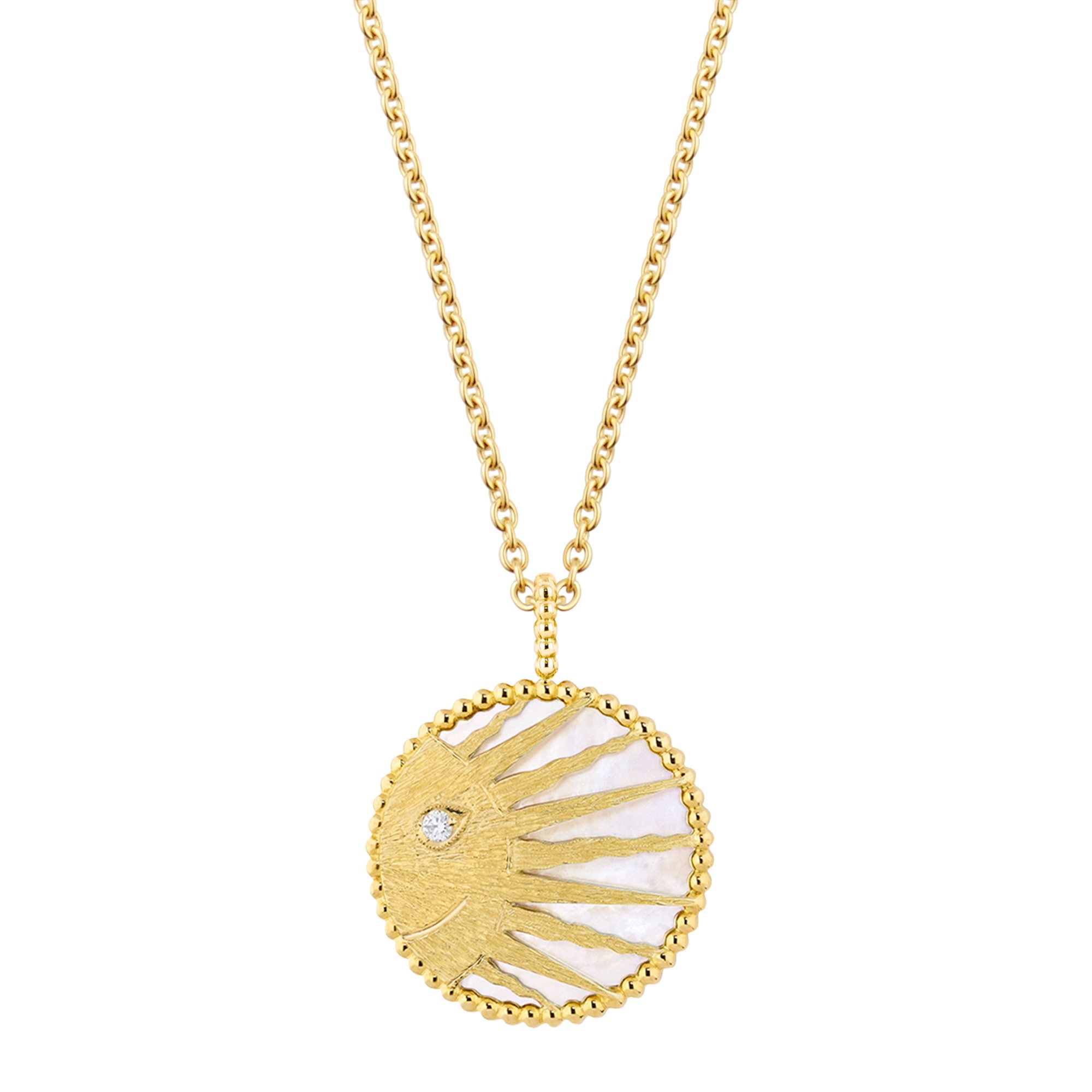Rose Céleste Medallion Necklace Front view