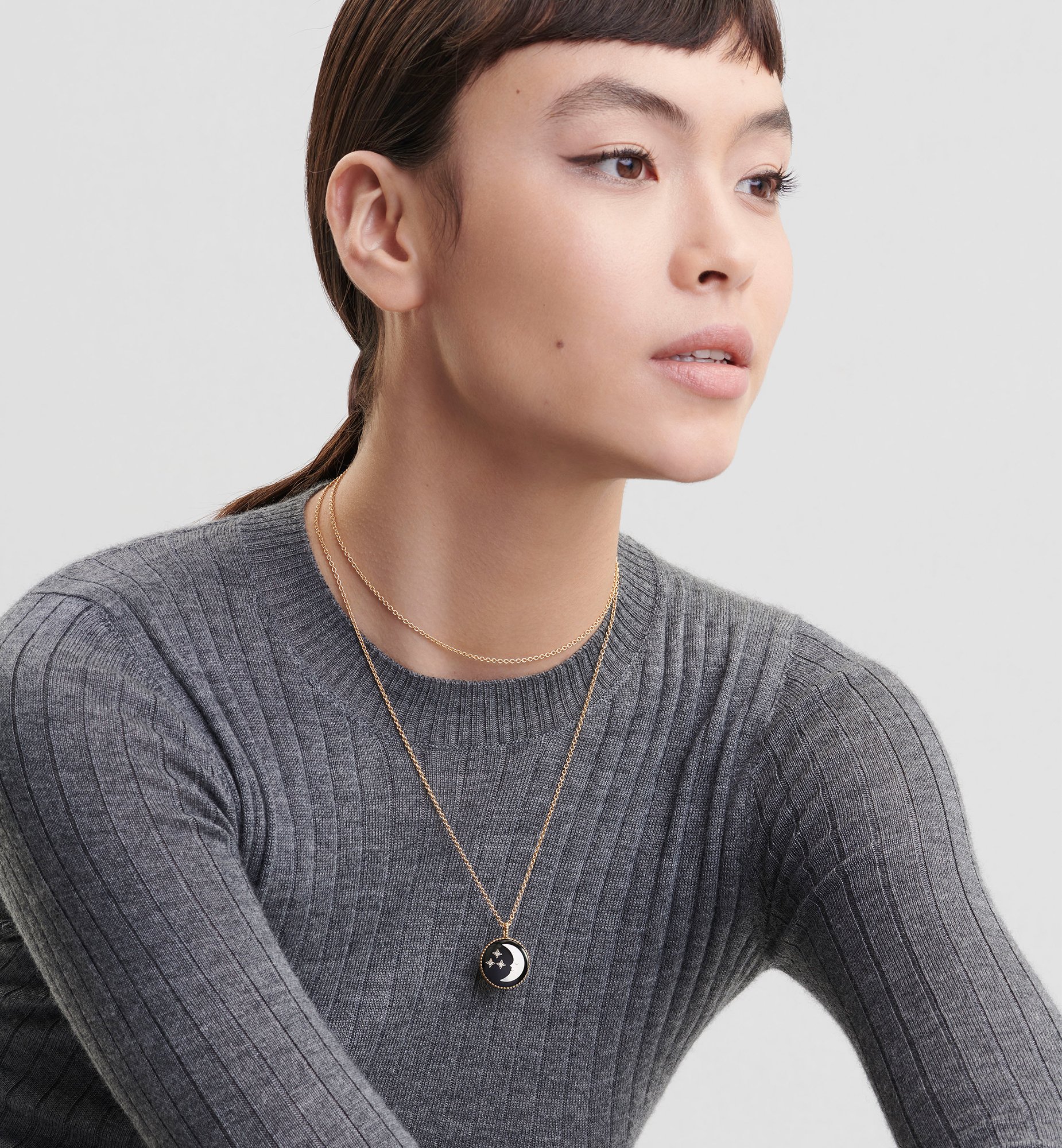 Rose Celeste Medallion Necklace