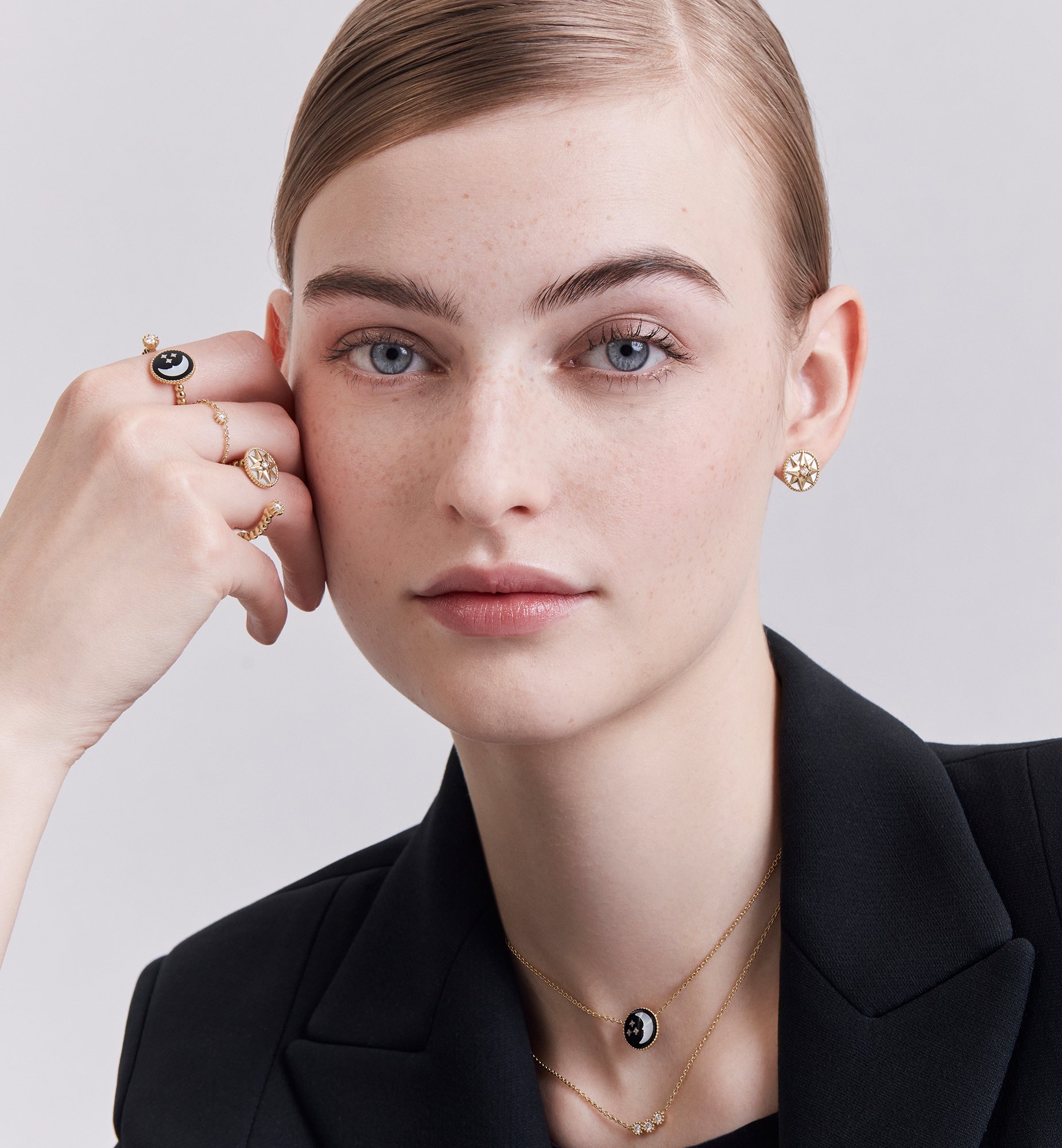 Rose Céleste Ring Worn view