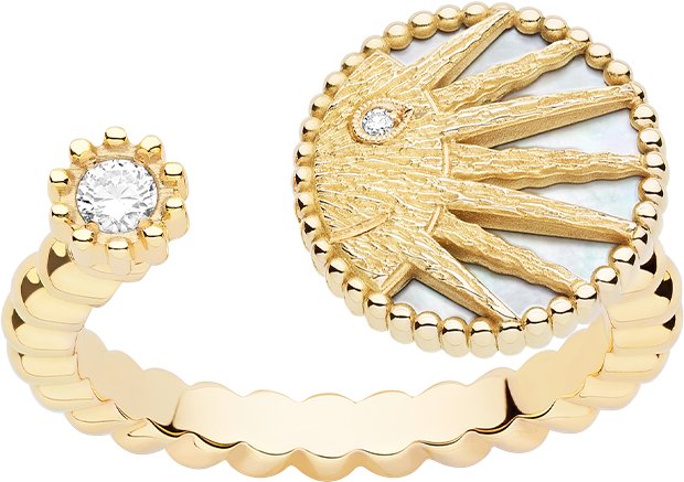 Rose Céleste Ring Front view