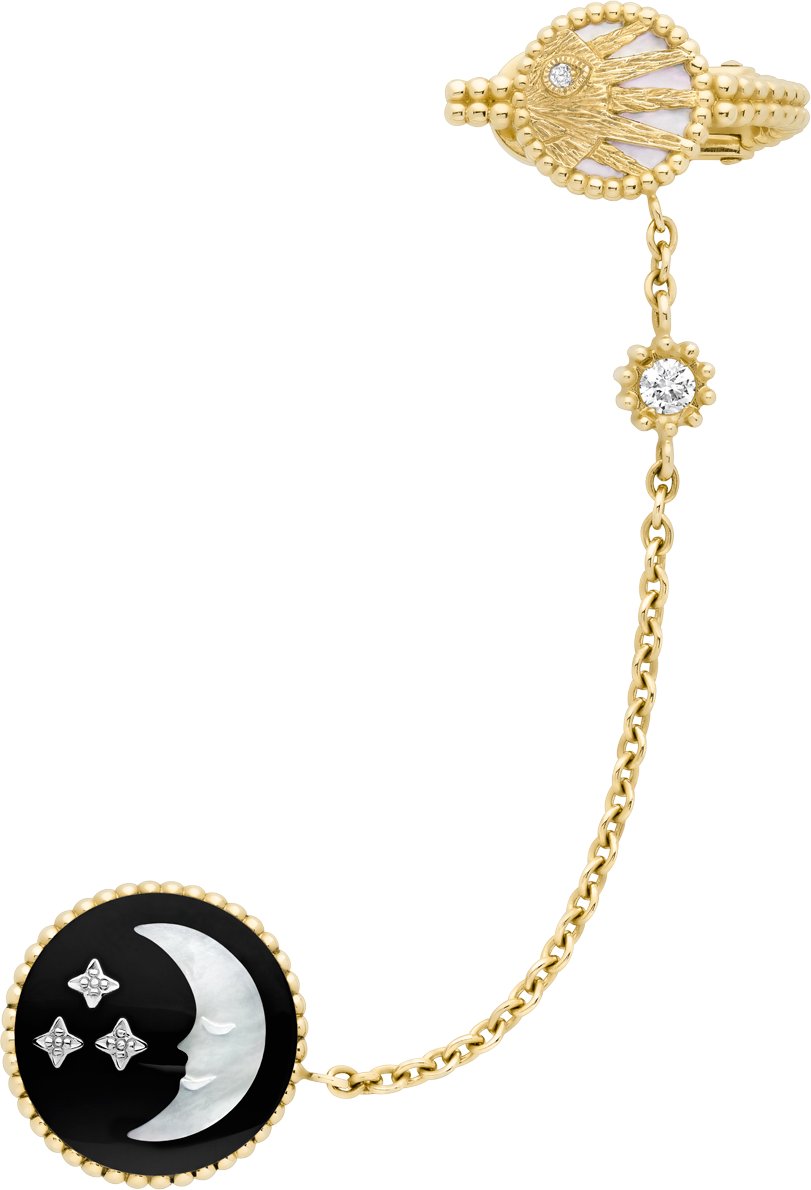 Rose Céleste Single Earring Front view