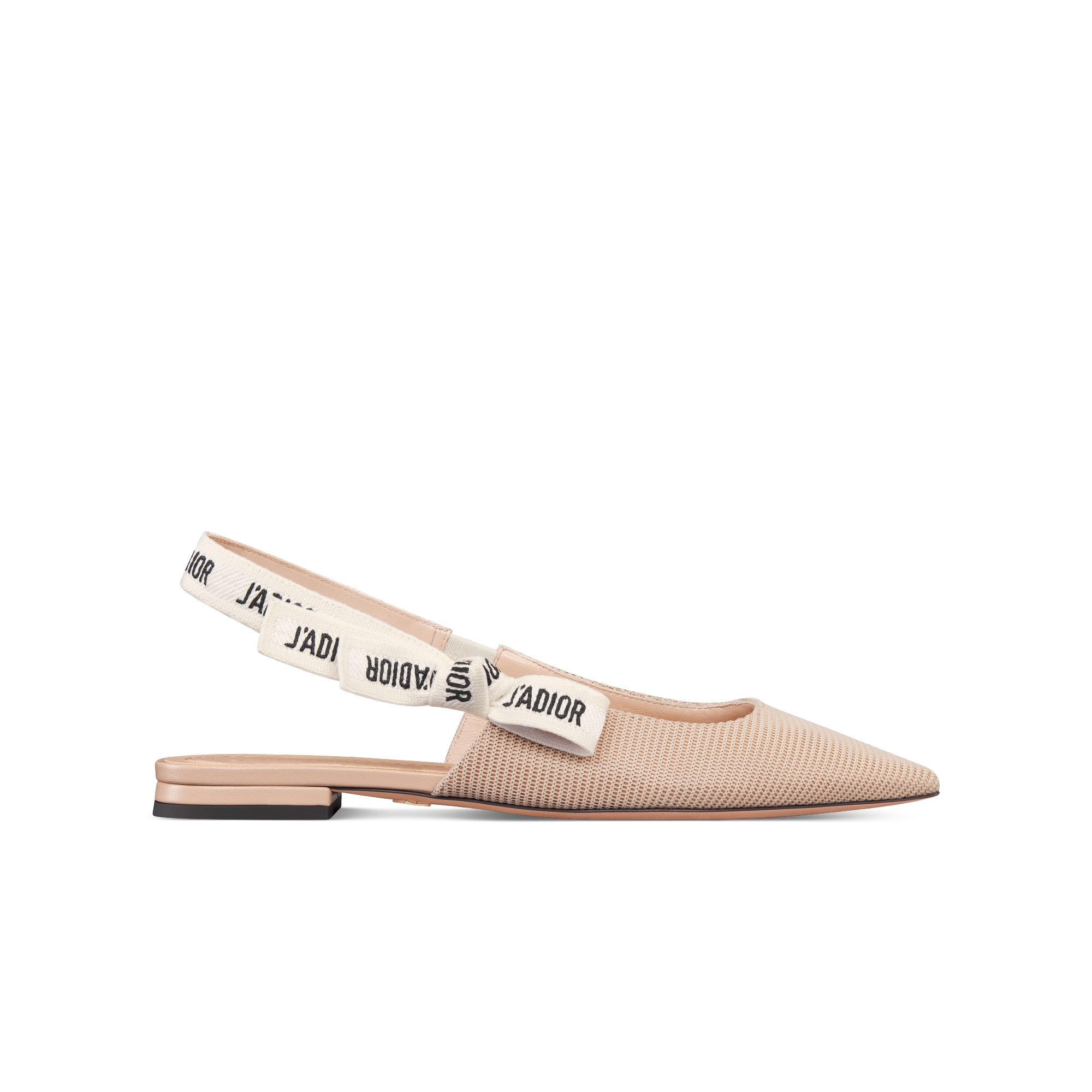 J'Adior Slingback Flat Nude Technical Fabric E02