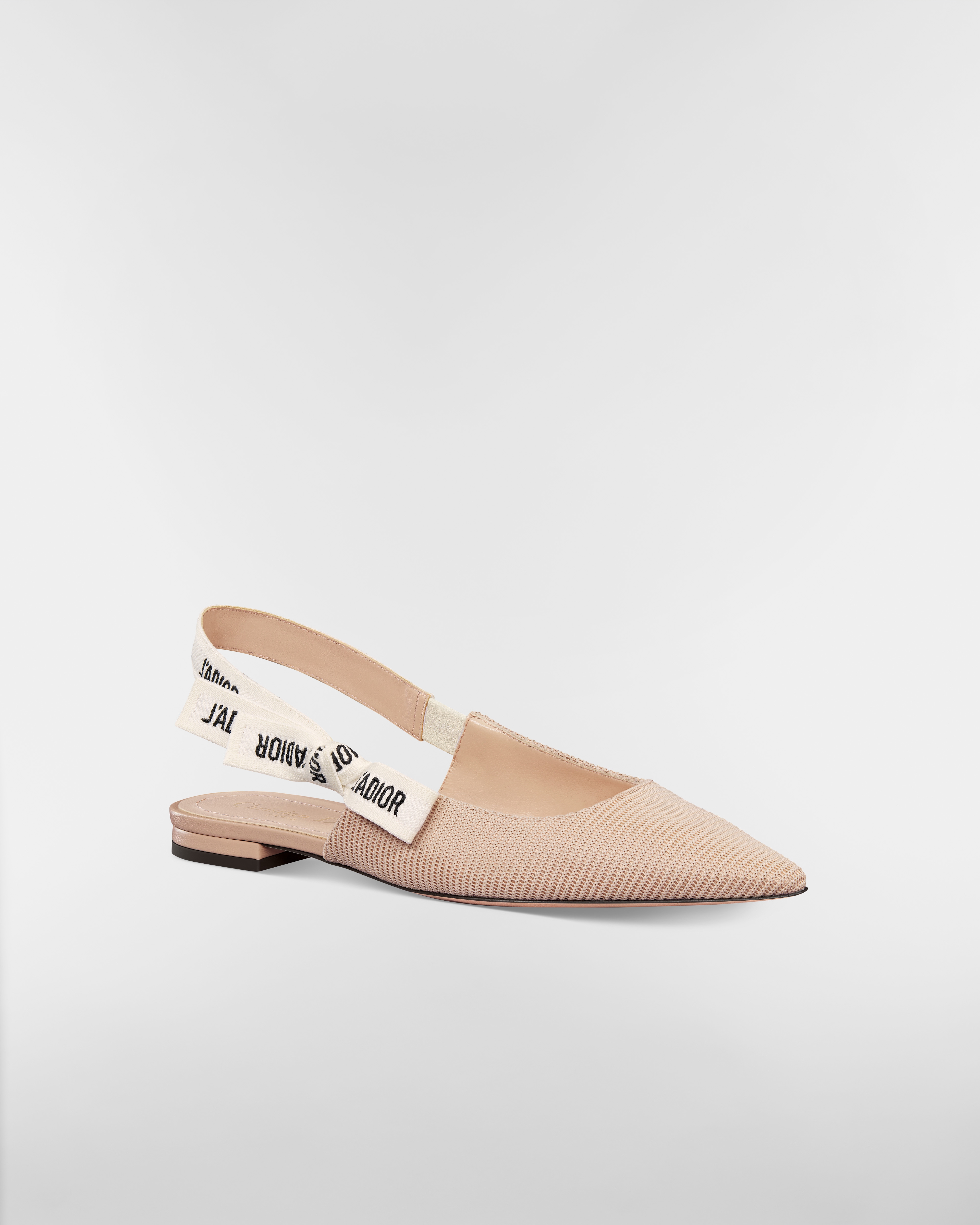 Ballerine slingback J'Adior Tissu technique nude E03