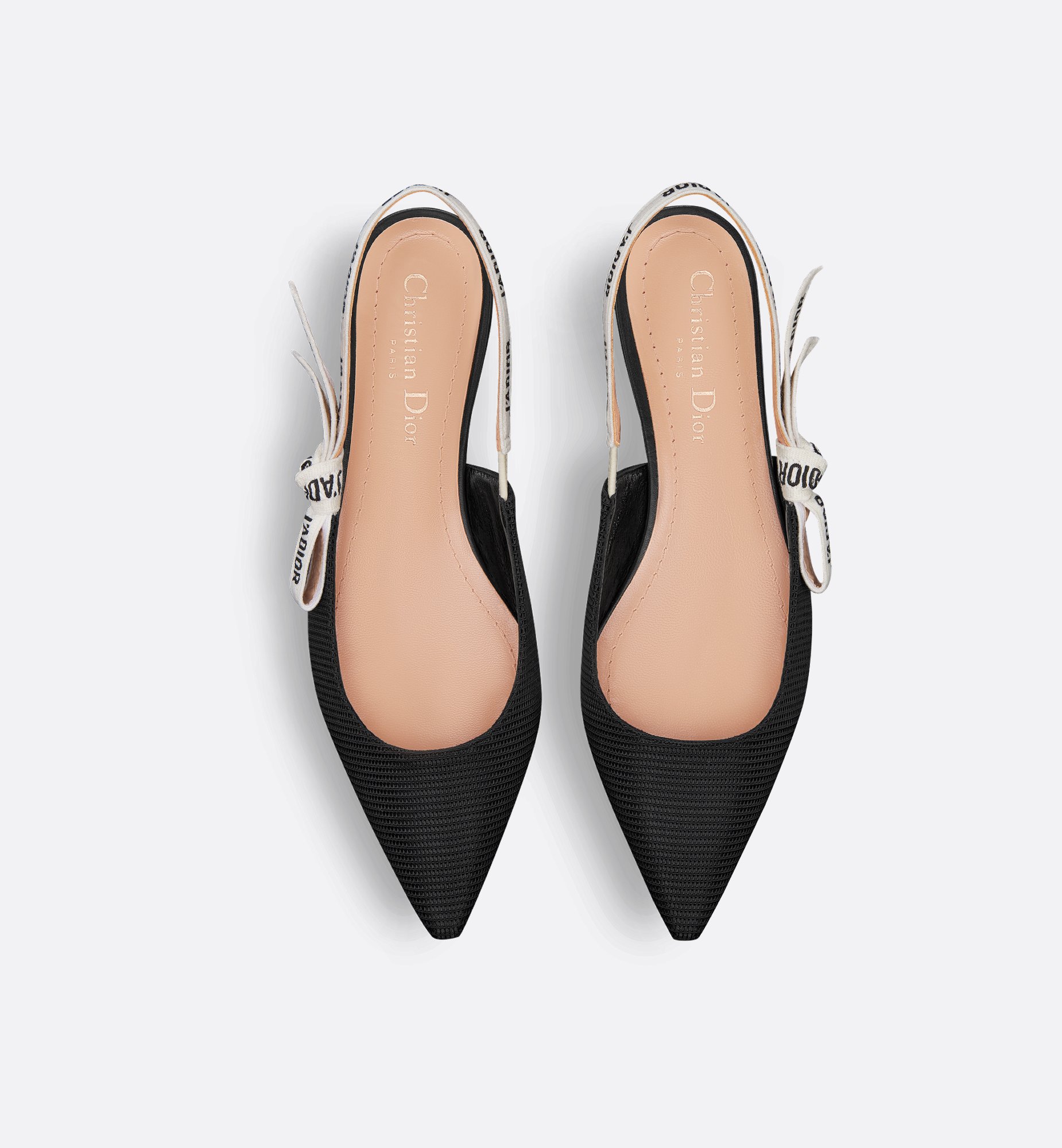 J'Adior Slingback Flat Black Technical Fabric | DIOR J'Adior Slingback Flat Black Technical Fabric | DIOR