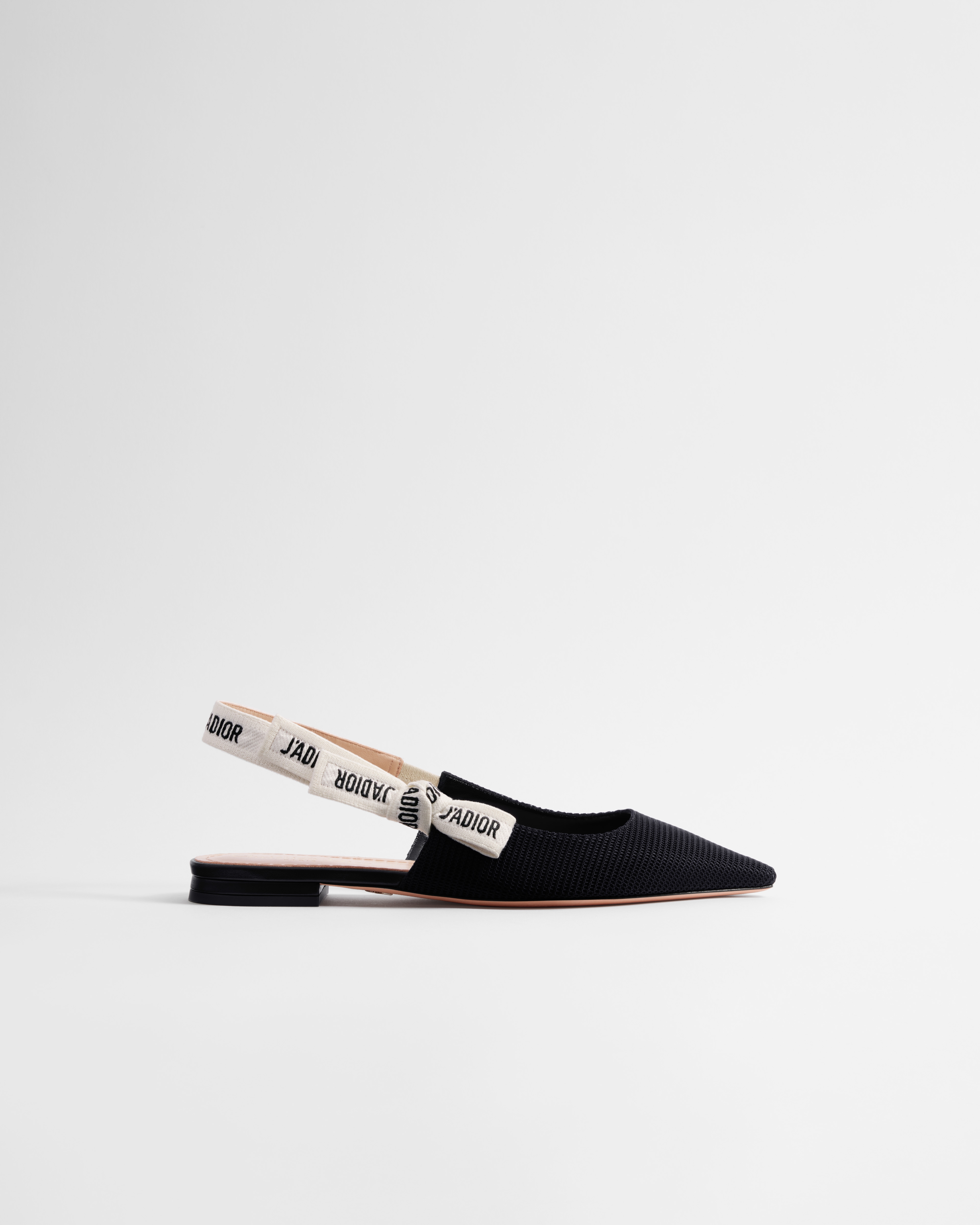 J'Adior-slingback ballerina Zwarte technische stof E02