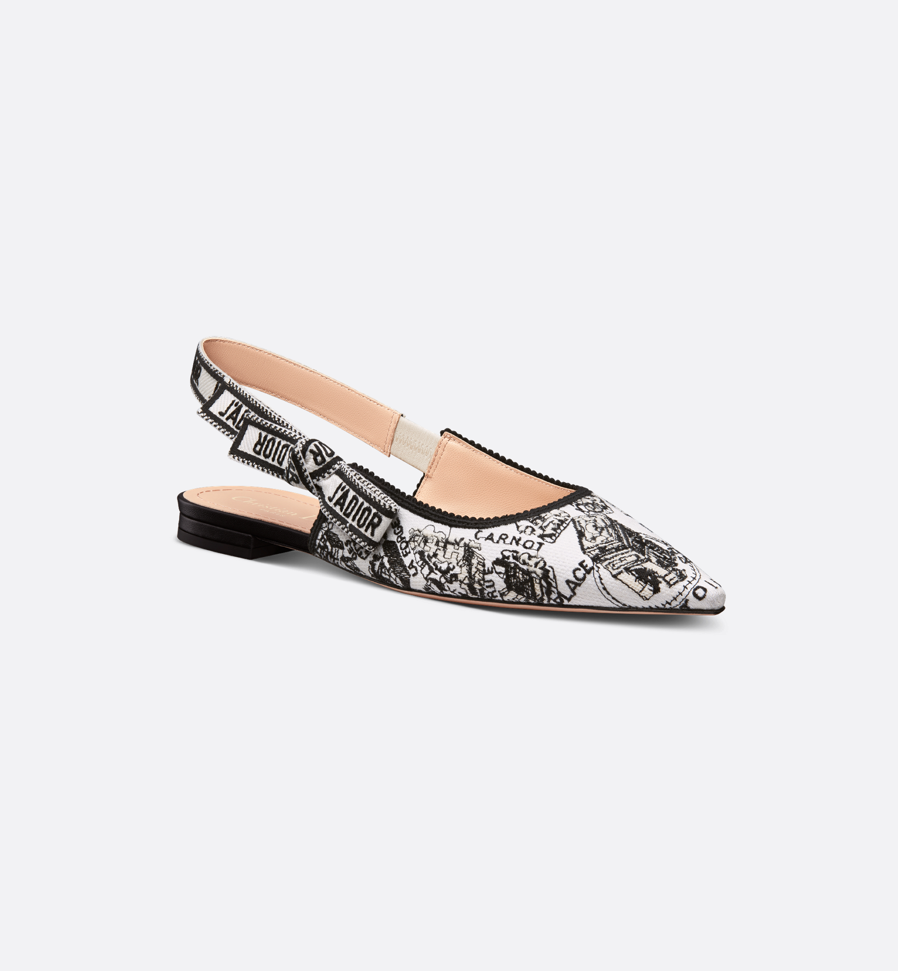 DIOR | J'Adior スリングバックフラット Plan de Paris エン DIOR | J'Adior スリングバックフラット Plan de Paris エン