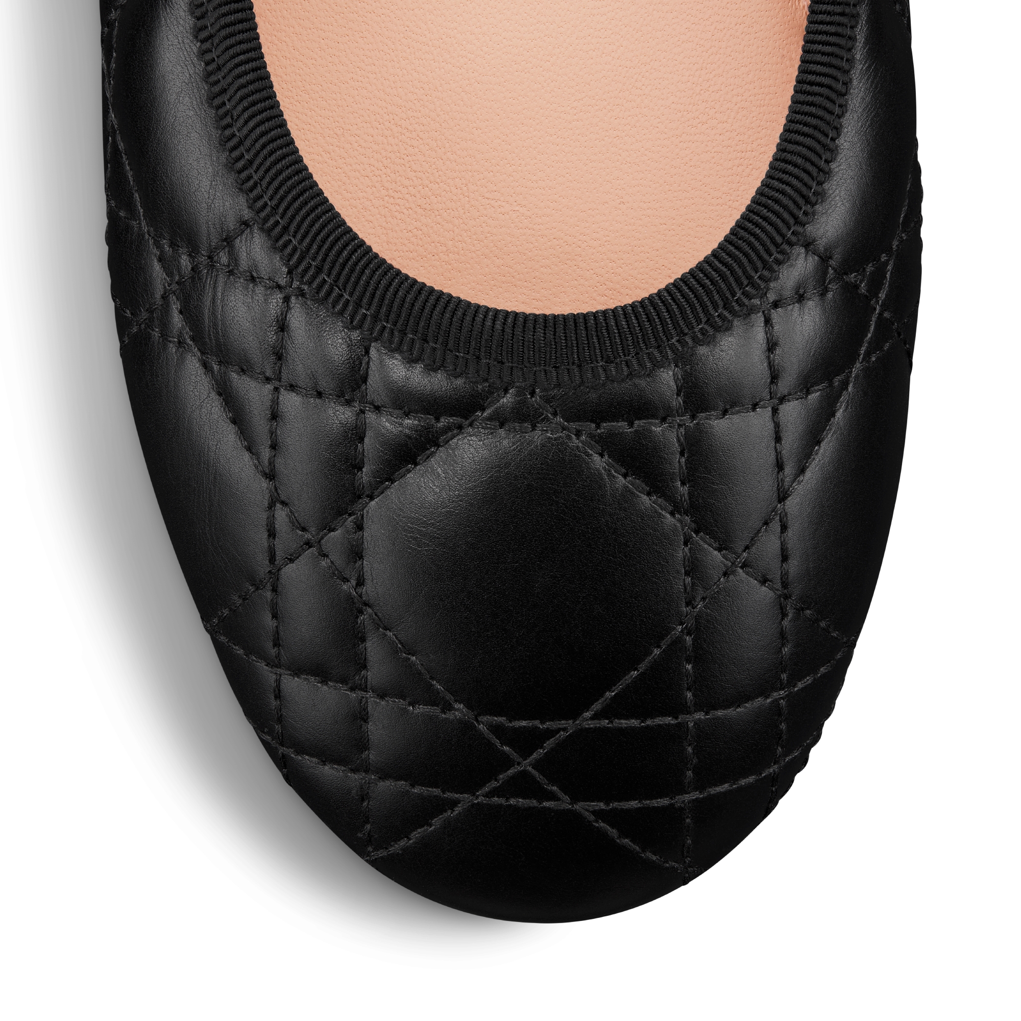 Dior Ballet Flat Black Quilted Cannage Calfskin E09