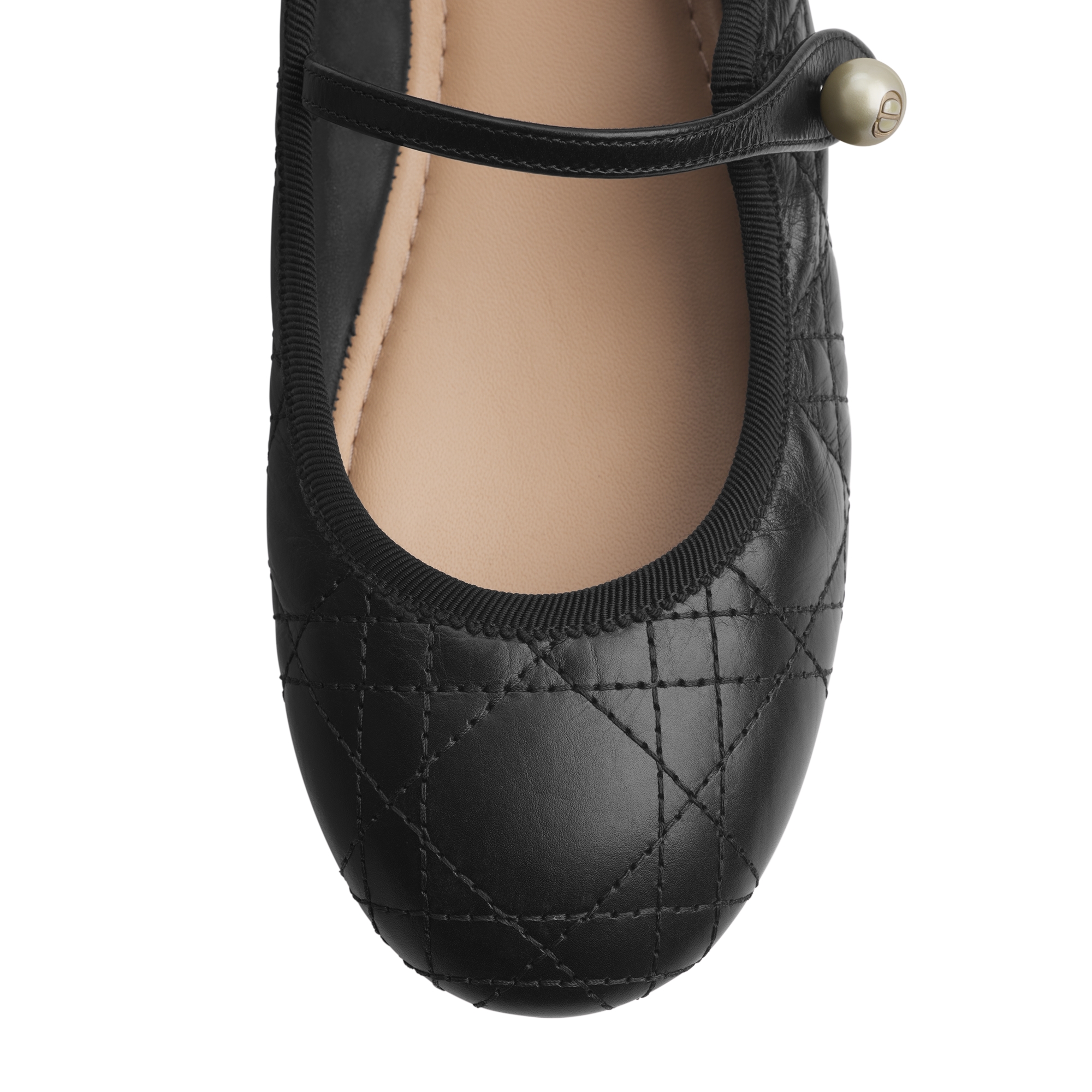 Dior Ballet Flat Black Quilted Cannage Calfskin E10