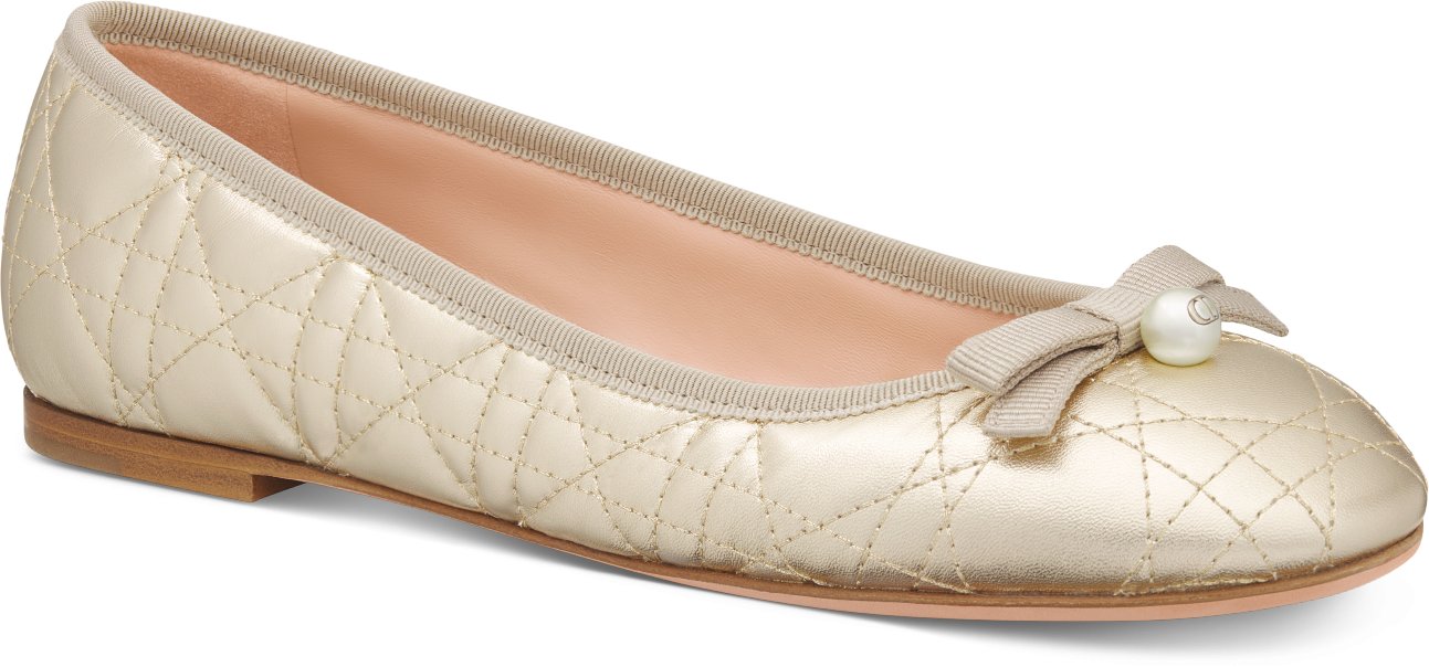 Dior Ballet Flat Three quarter closed view