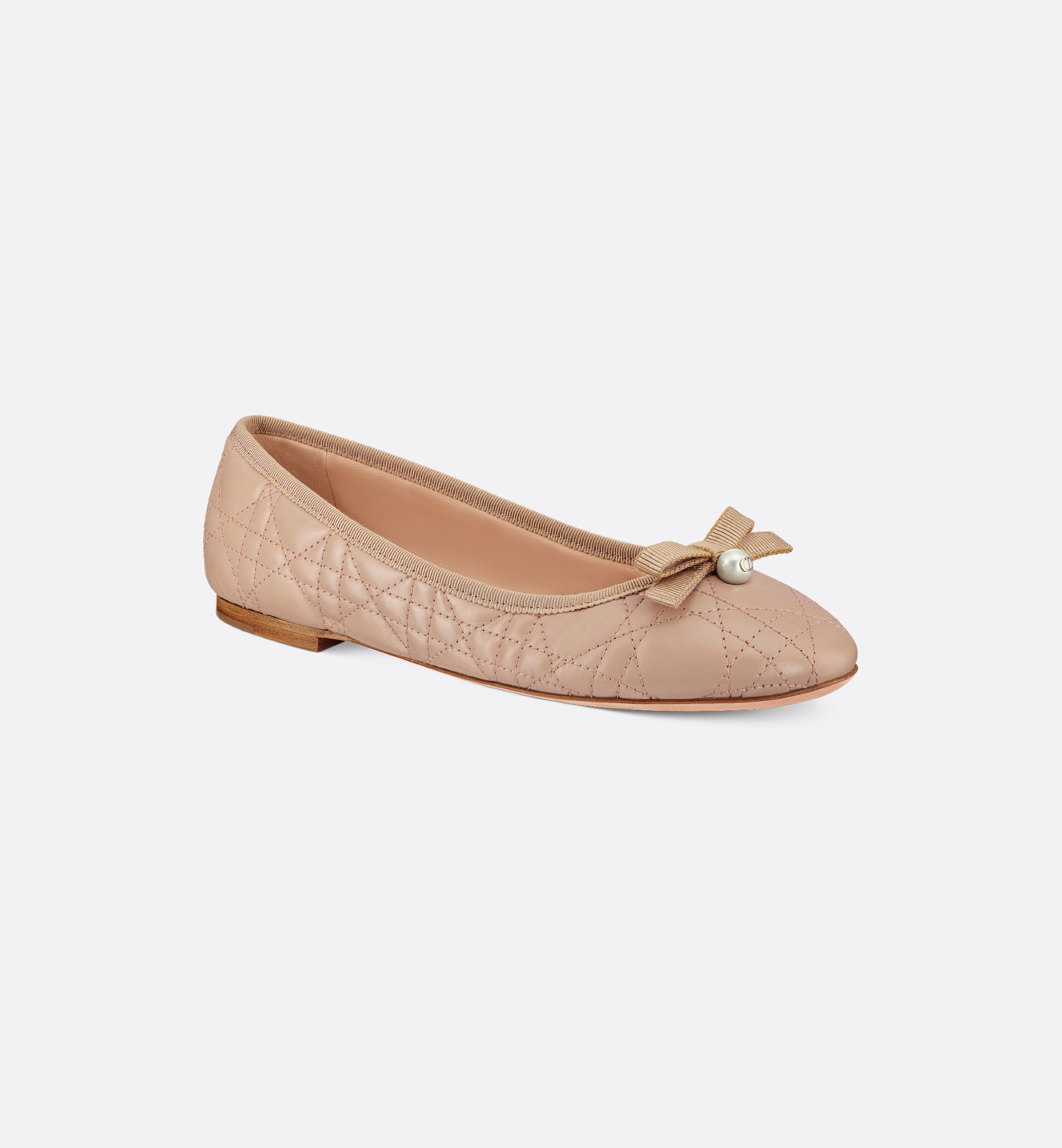 Dior Ballet Flat Nude Quilted Cannage Calfskin | DIOR Dior Ballet Flat Nude Quilted Cannage Calfskin | DIOR