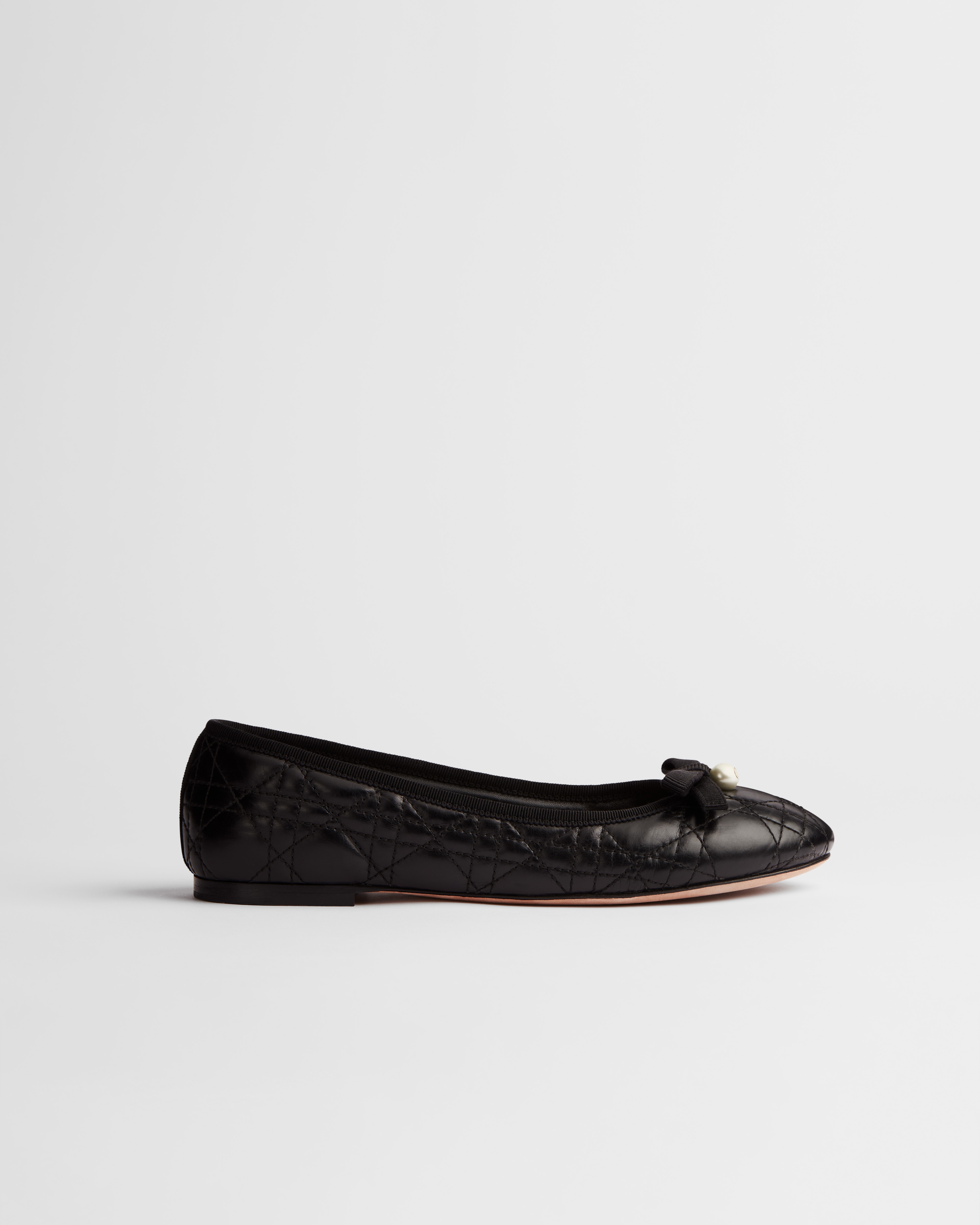 Dior Ballet Flat Black Quilted Cannage Calfskin E02