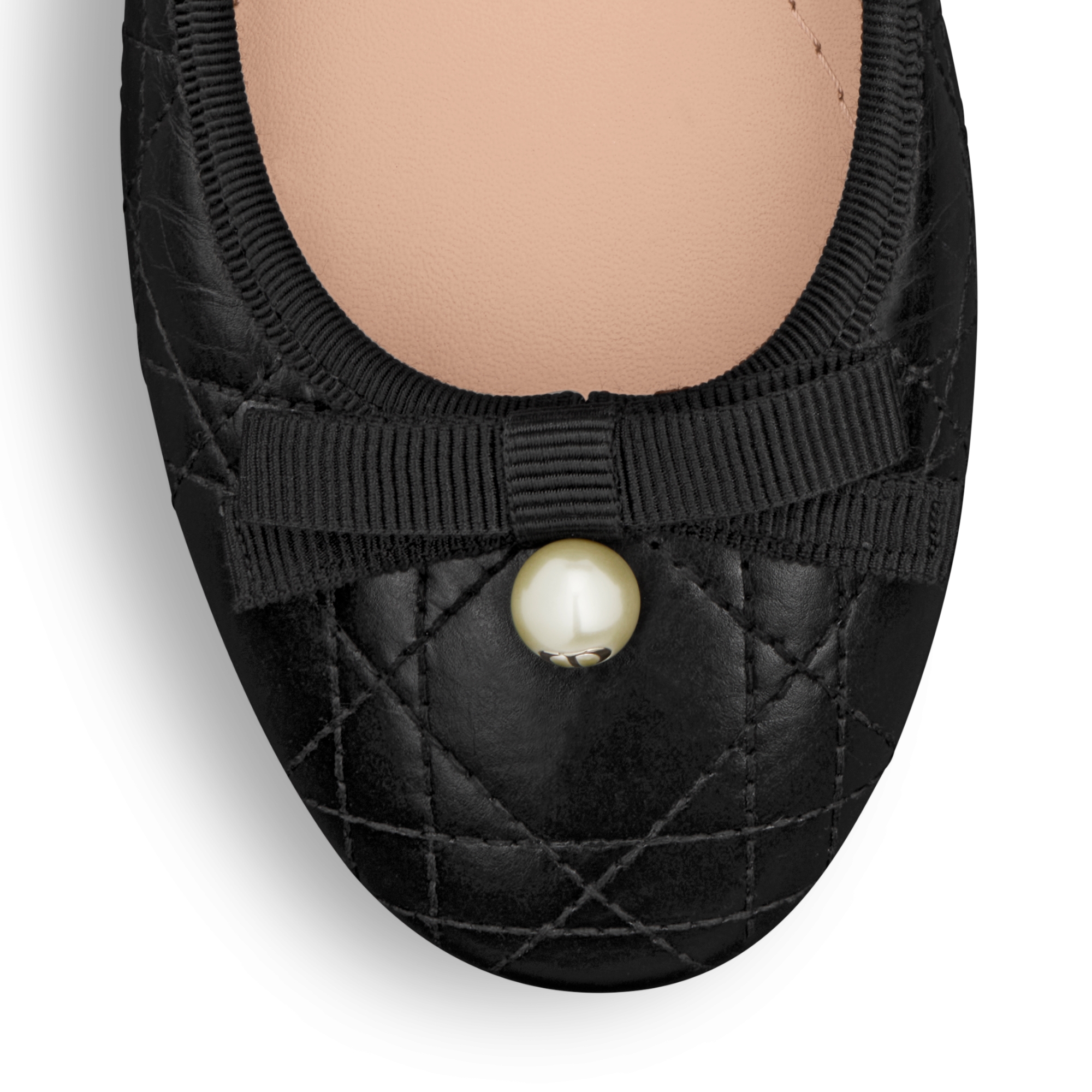 Dior バレエパンプス　ブラック DIOR | Dior バレエパンプス カナージュ キルティング カーフスキン