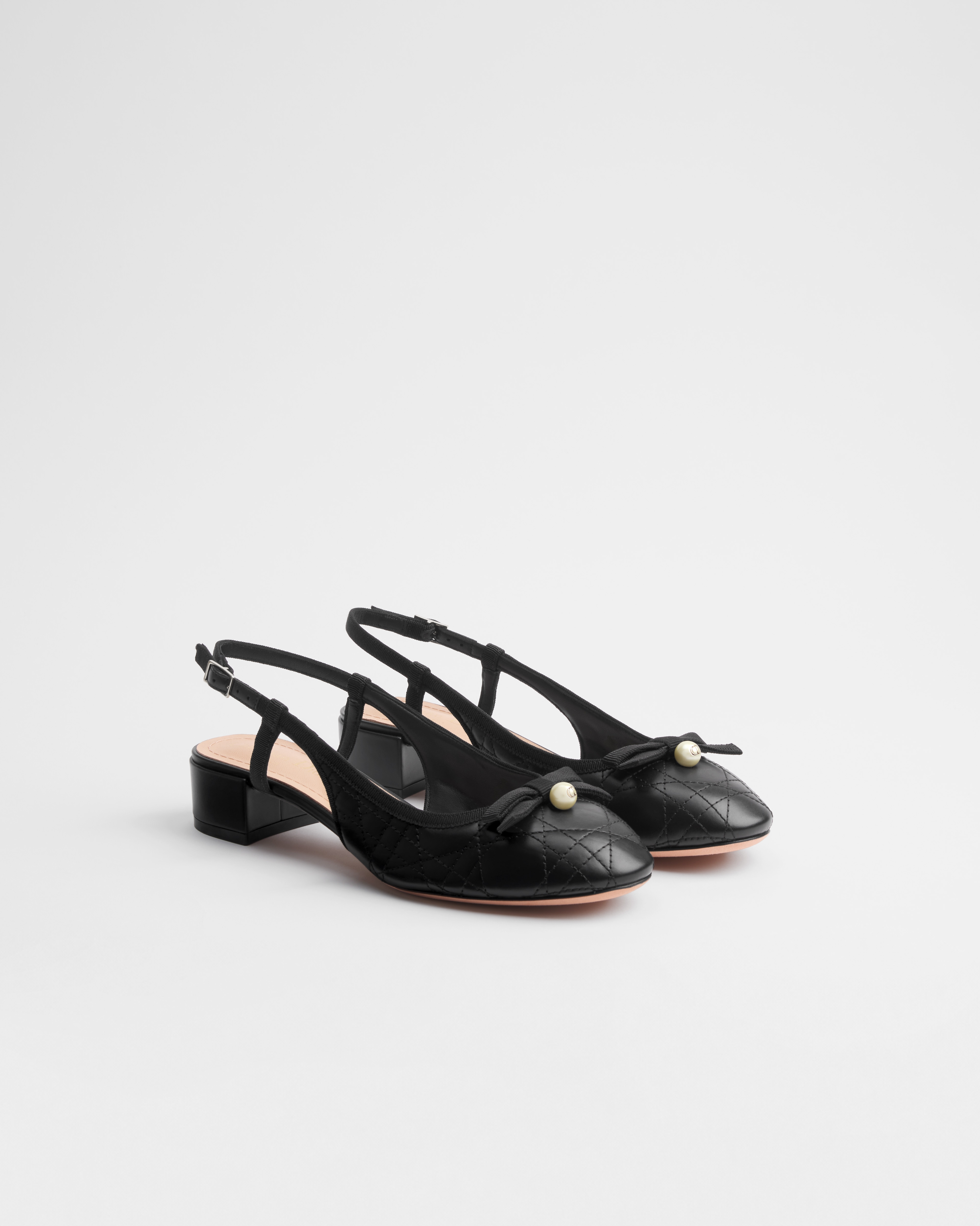 Dior Ballet Slingback Pump Black Quilted Cannage Calfskin E03