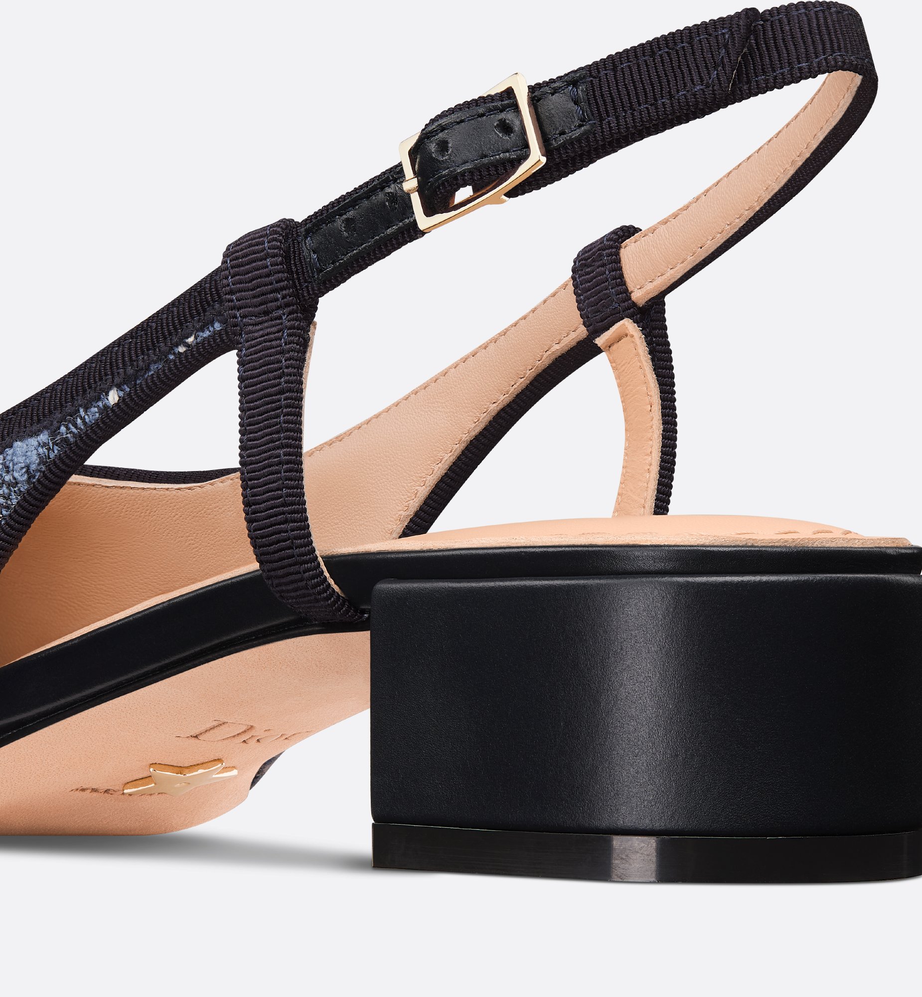Dior Ballet Slingback Pump Denim Blue Cannage Tweed | DIOR Dior Ballet Slingback Pump Denim Blue Cannage Tweed | DIOR
