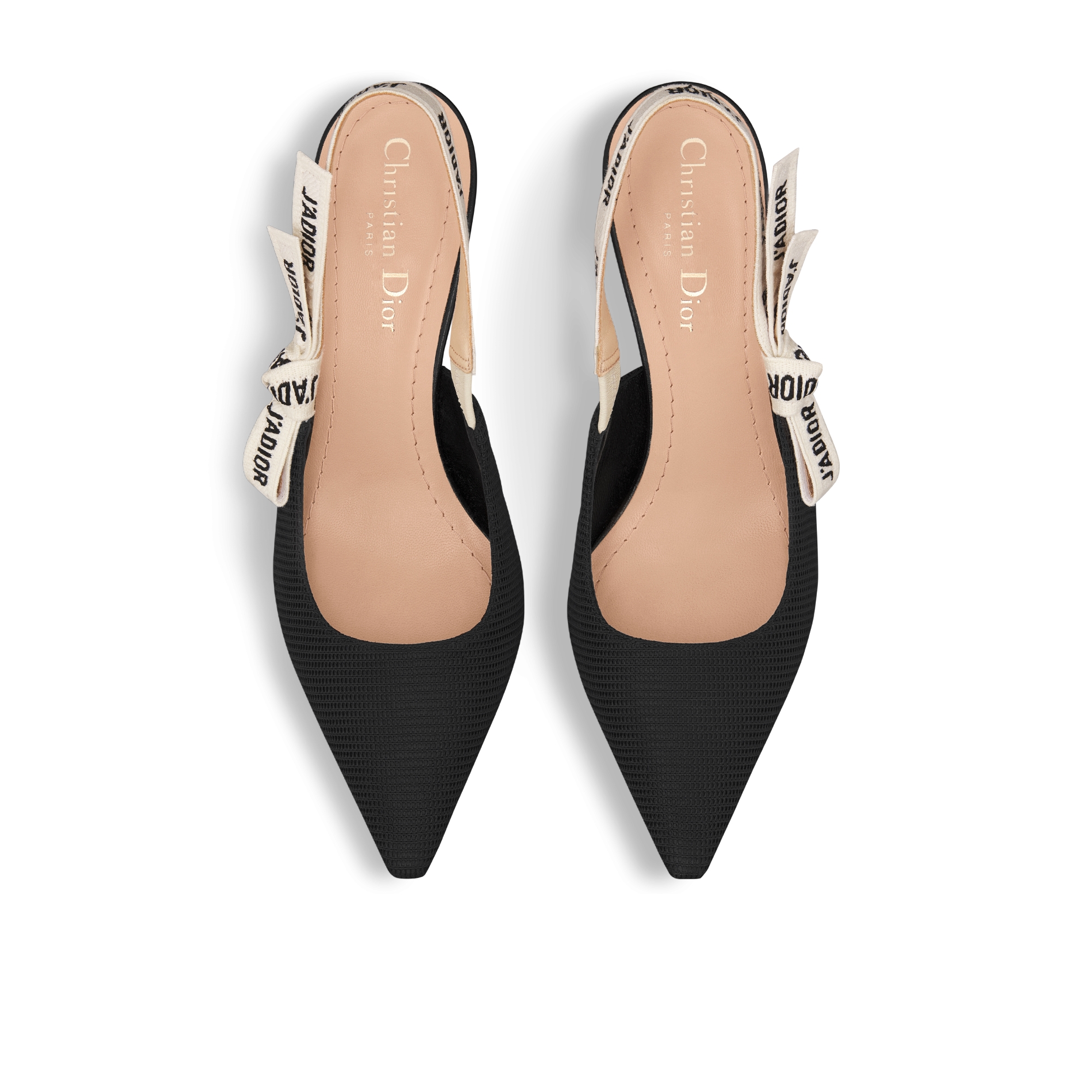 J'Adior Slingback Pump Black Technical Fabric E06