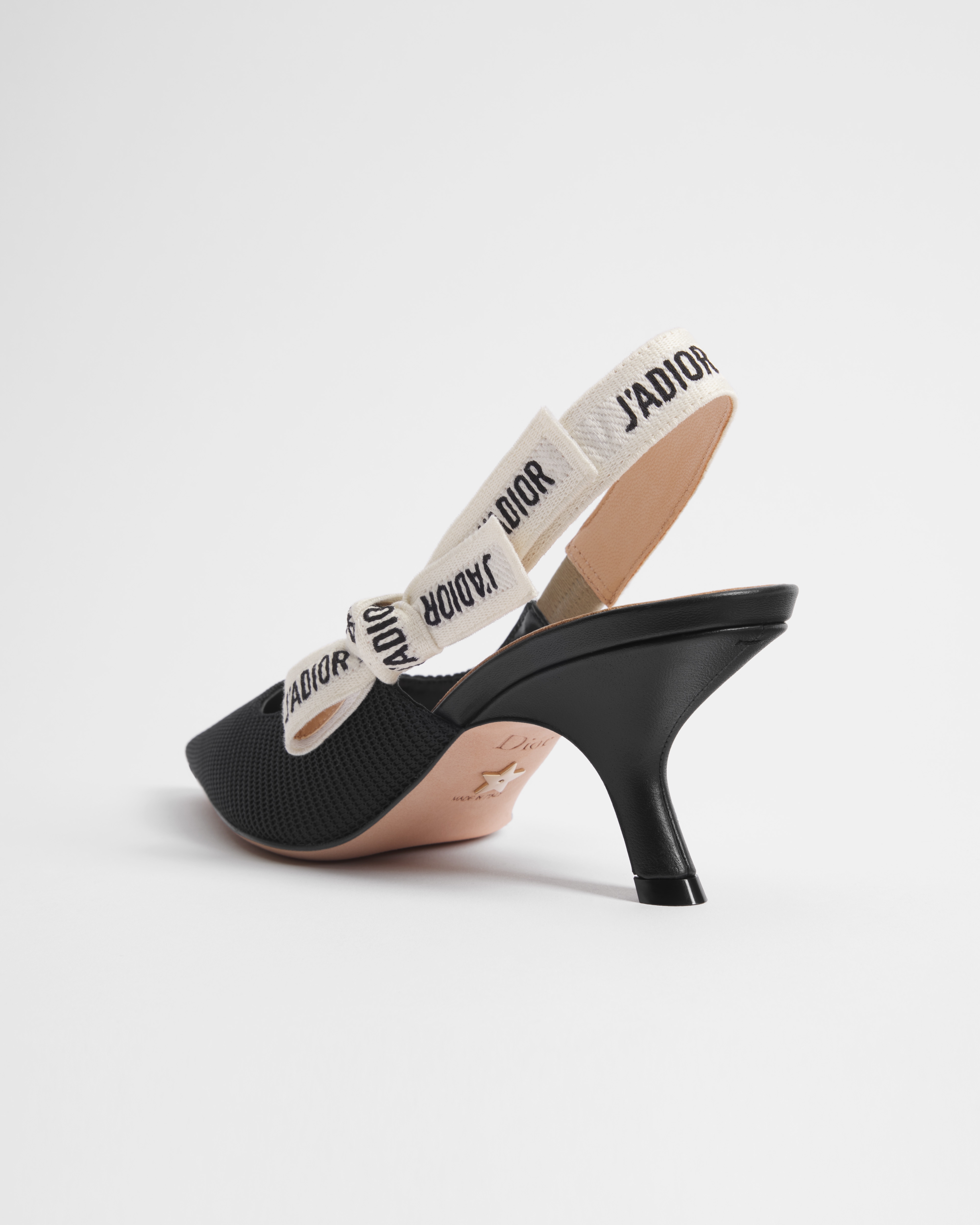 J'Adior Slingback Pump Black Technical Fabric E05