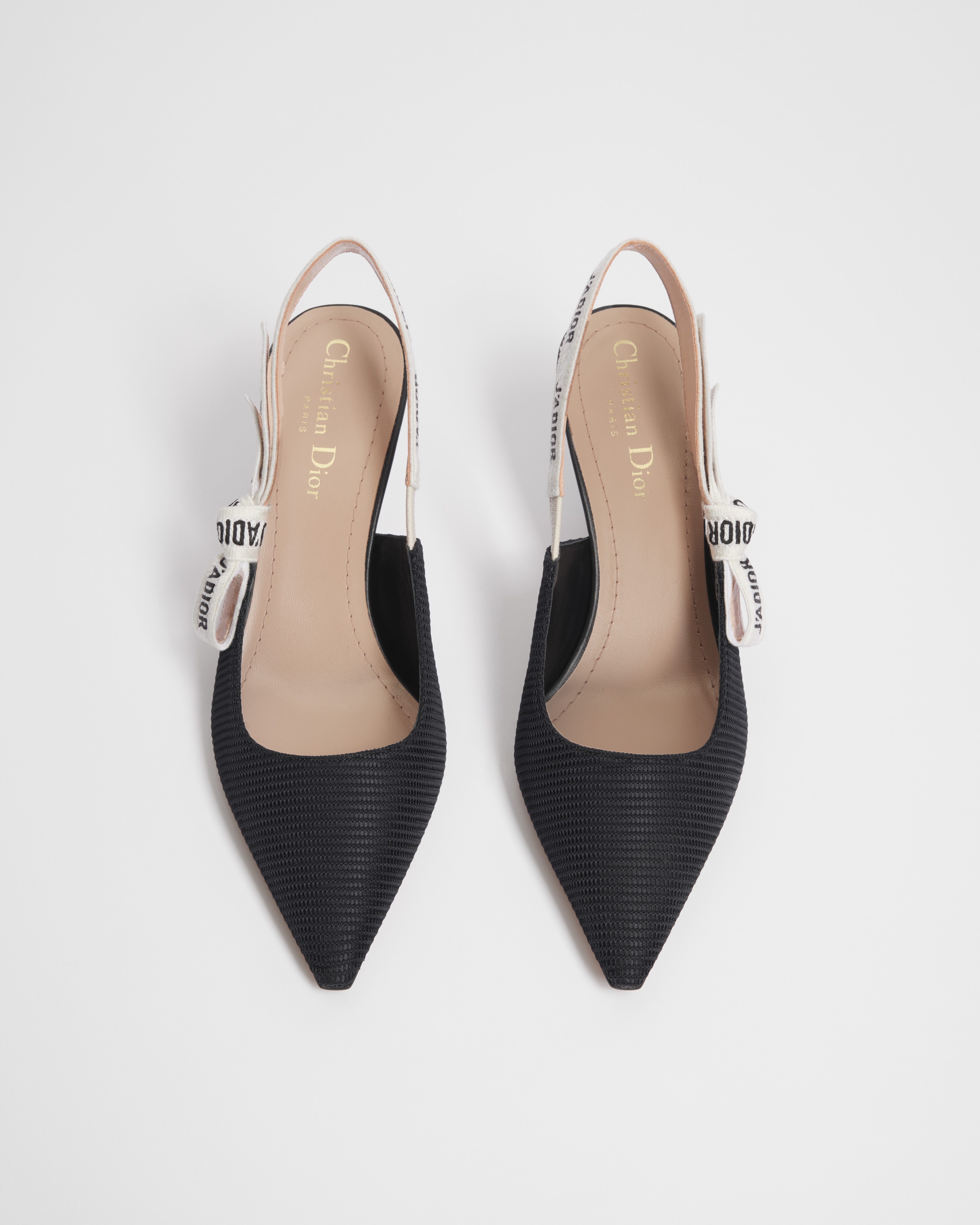 J'Adior Slingback Pump Black Technical Fabric E06