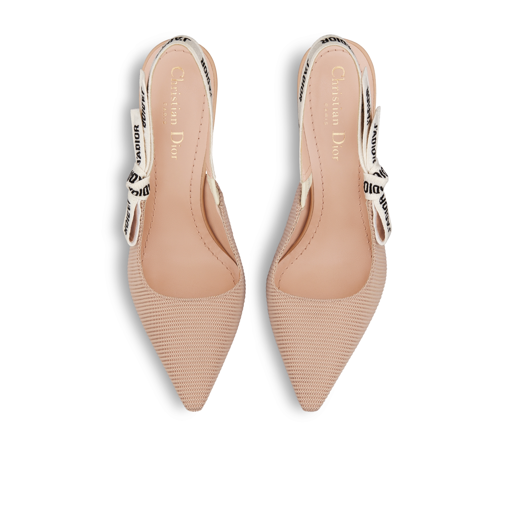 J'Adior-slingback pump Nude technische stof E06