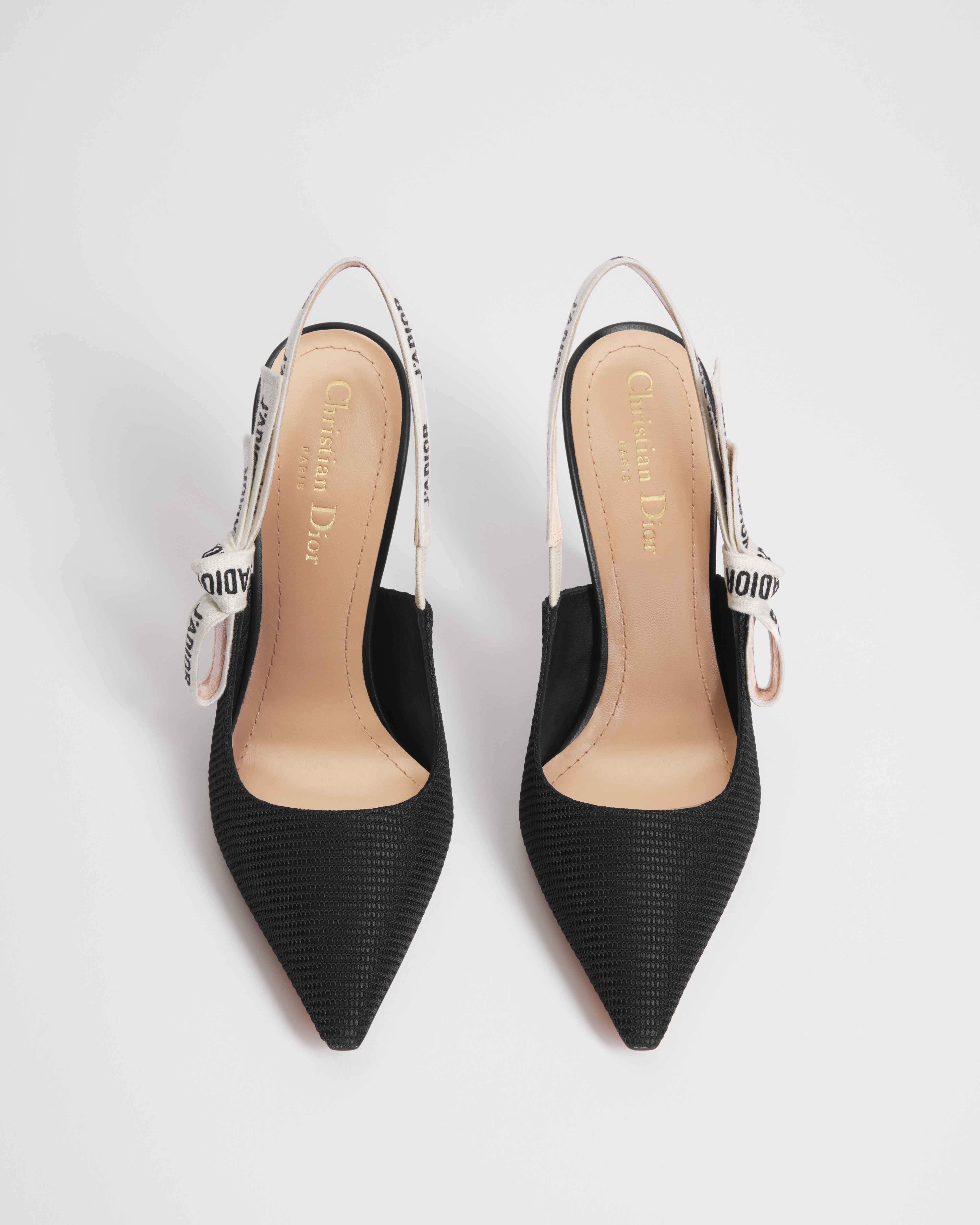 J'Adior Slingback Pump Black Technical Fabric E06