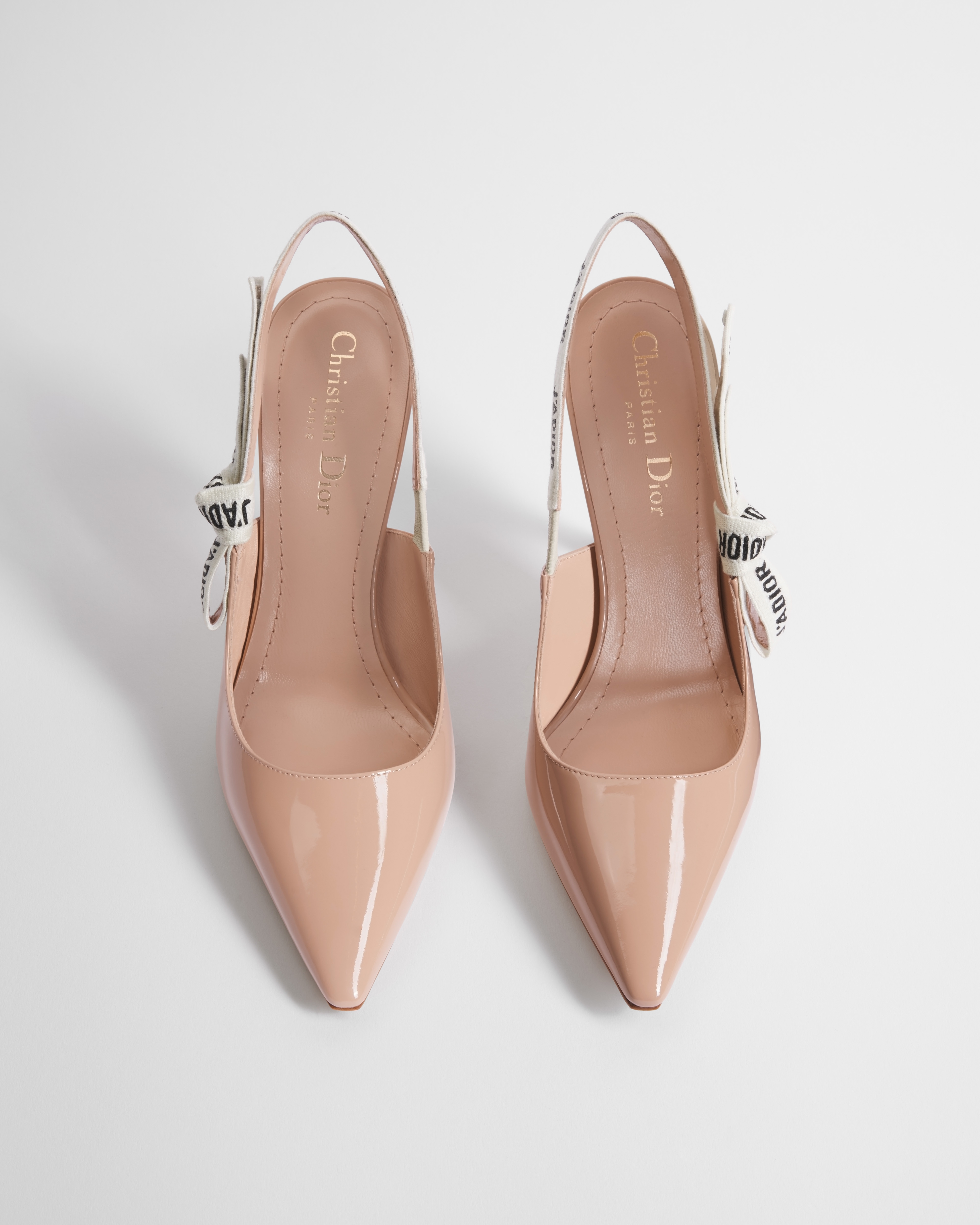 J'Adior Slingback Pump Nude Patent Calfskin E06