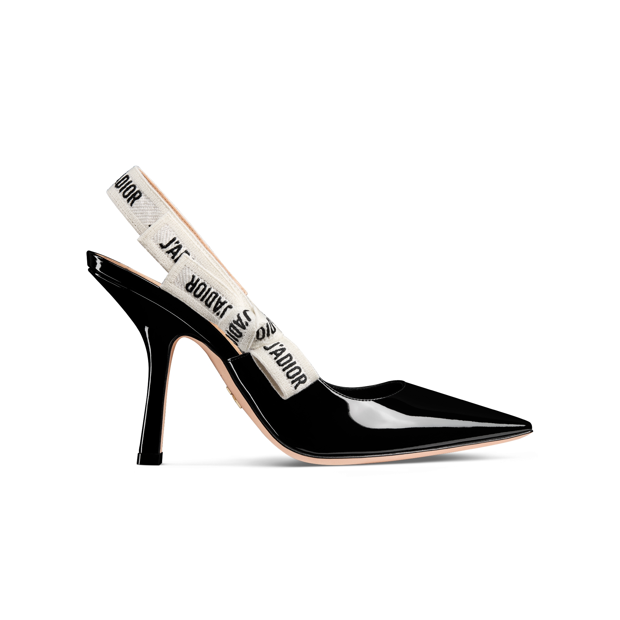 J'Adior Slingback Pump Black Patent Calfskin E02