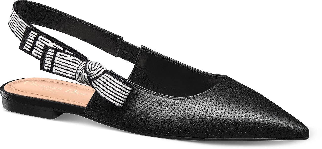 Dior Toujours Slingback Flat Three quarter closed view