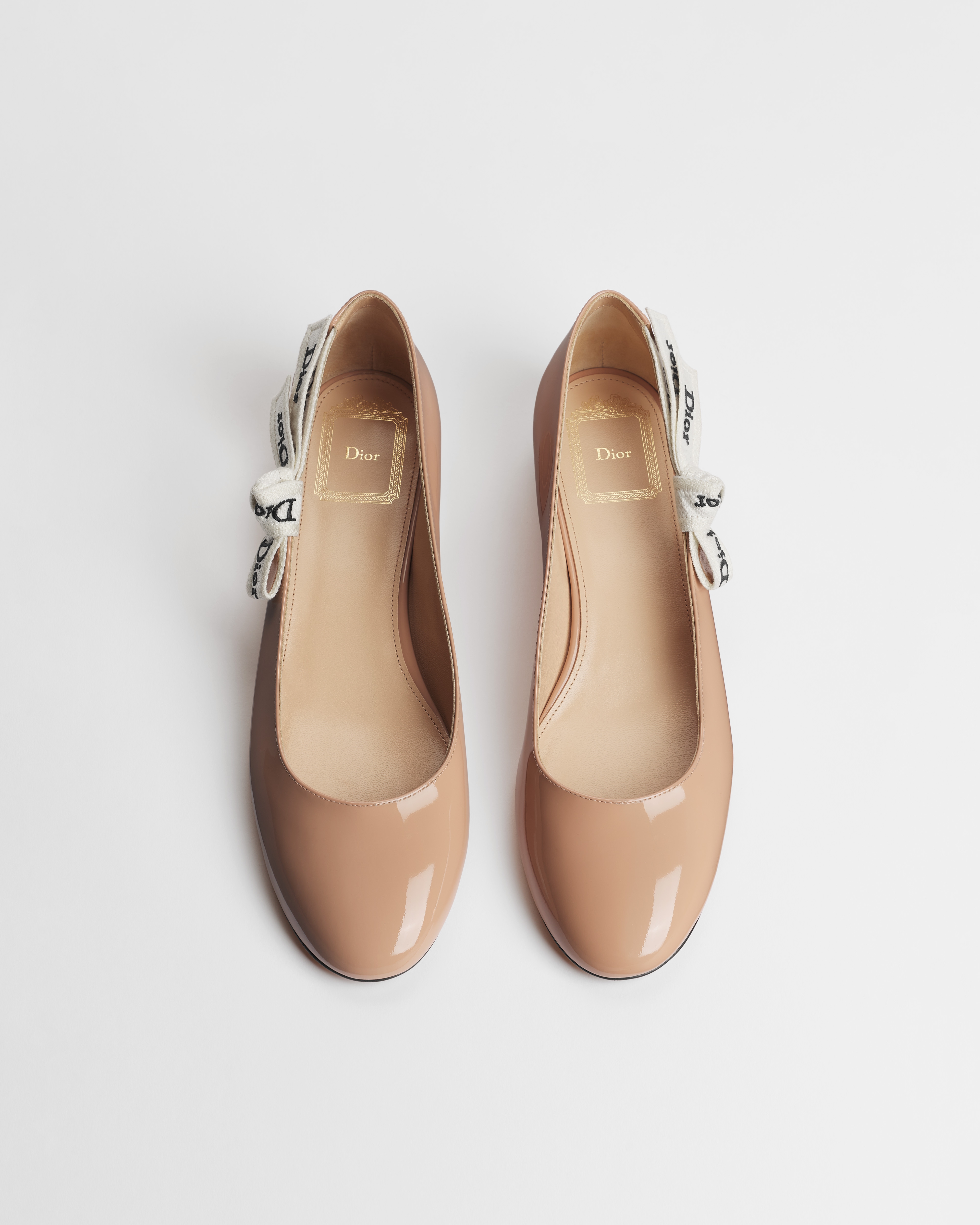 J'Adior Ballet Flat Rose des Vents Patent Calfskin E06