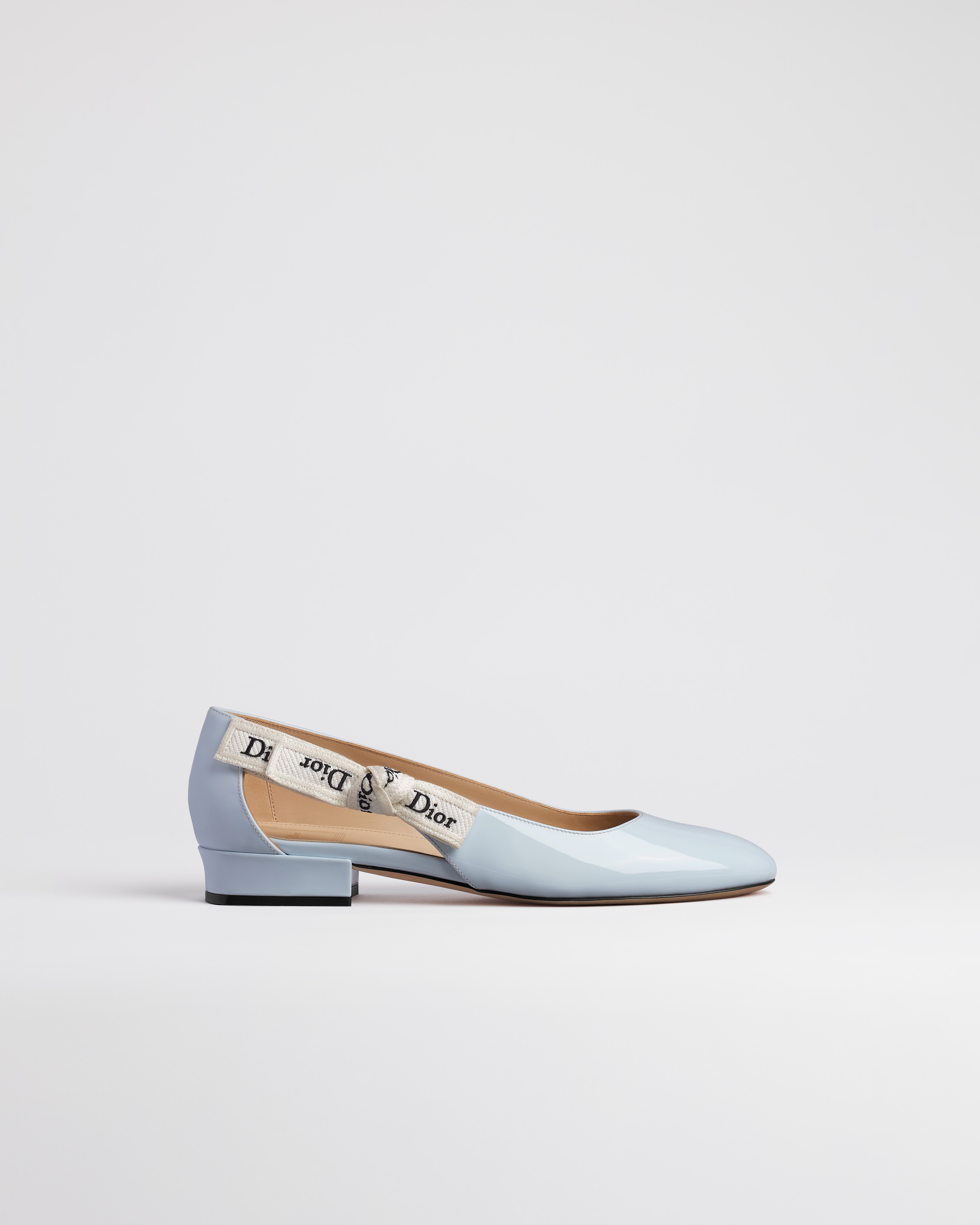 J'Adior Ballet Flat Ice Lagoon Patent Calfskin E02