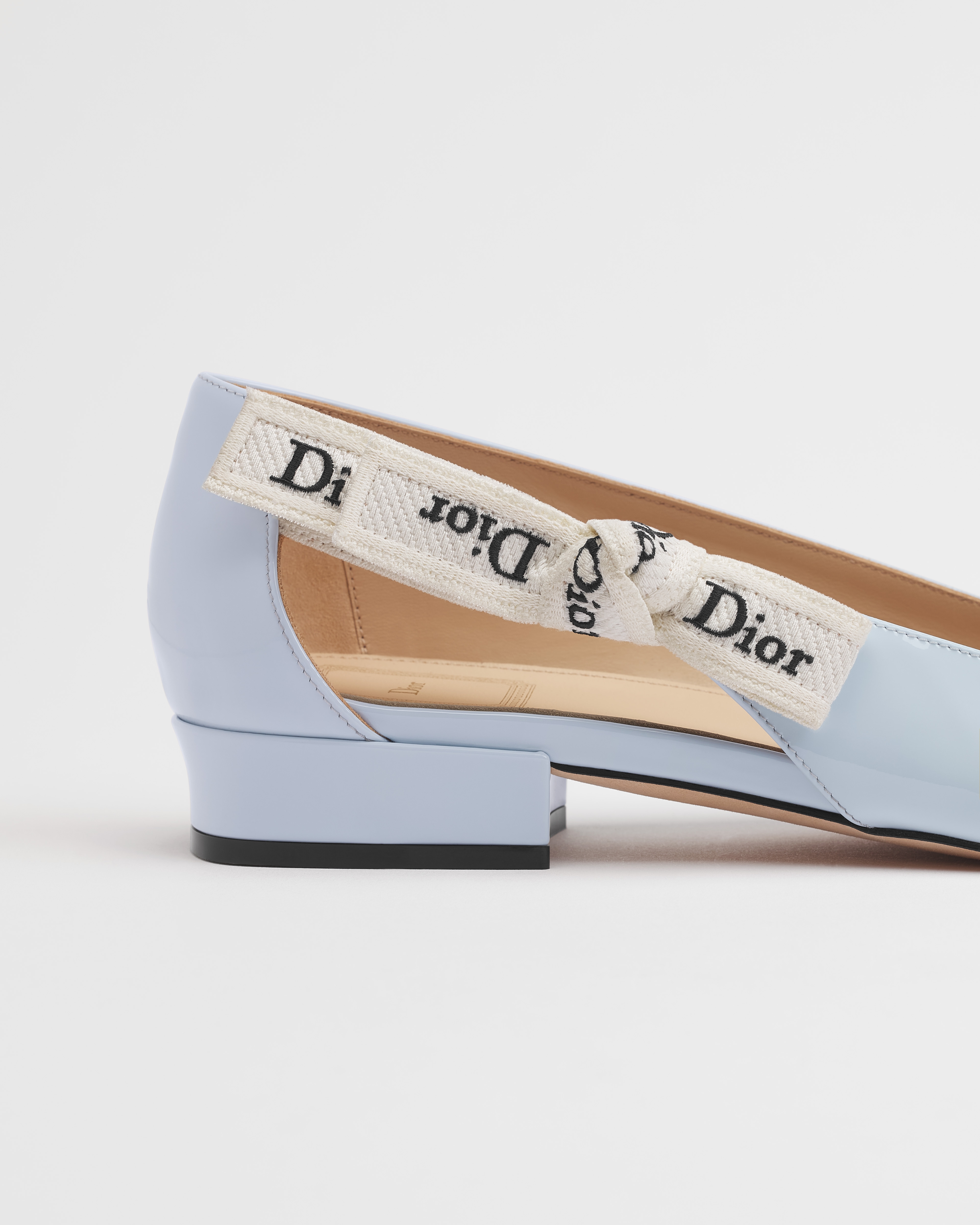 J'Adior Ballet Flat Ice Lagoon Patent Calfskin E09