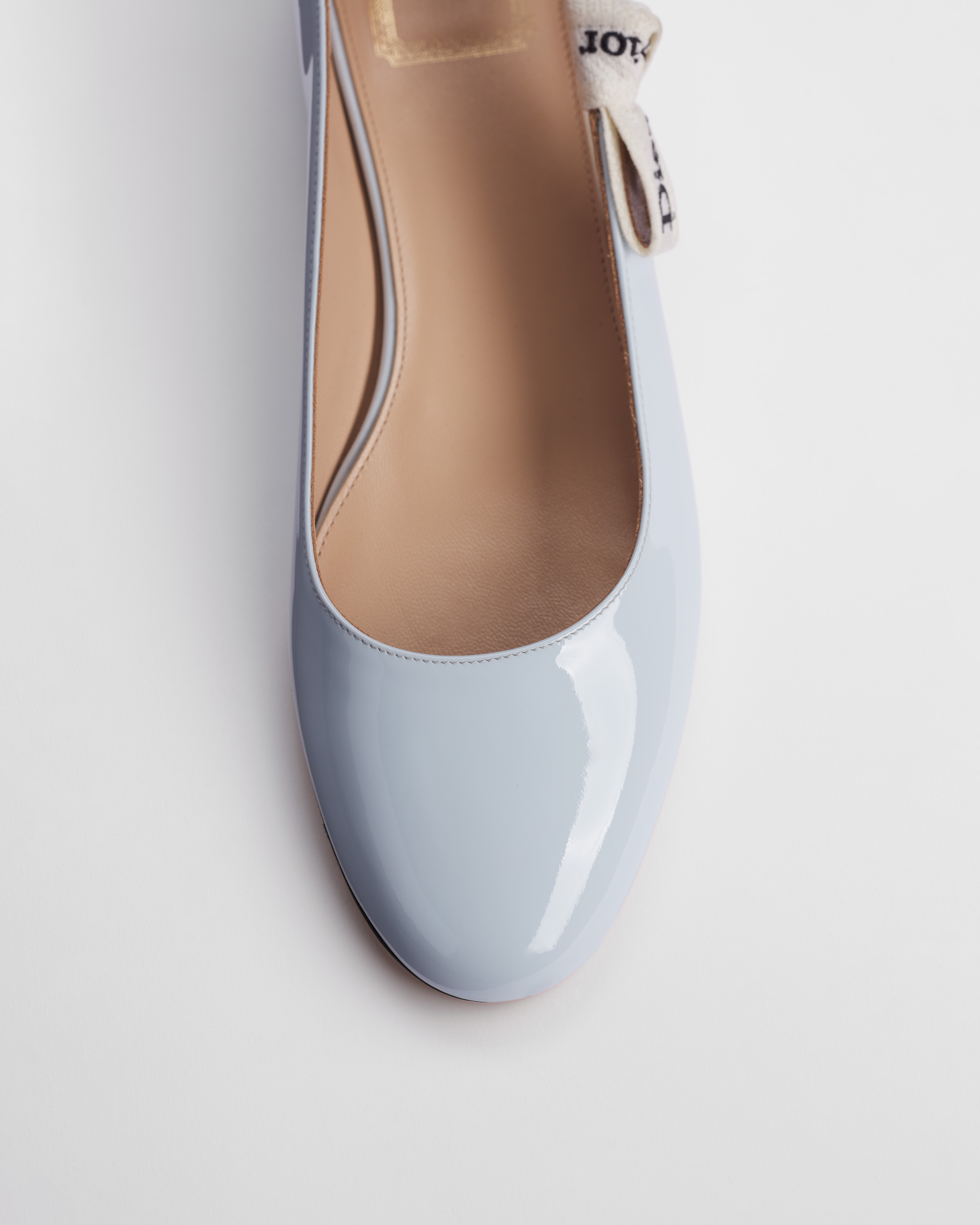 J'Adior Ballet Flat Ice Lagoon Patent Calfskin E10