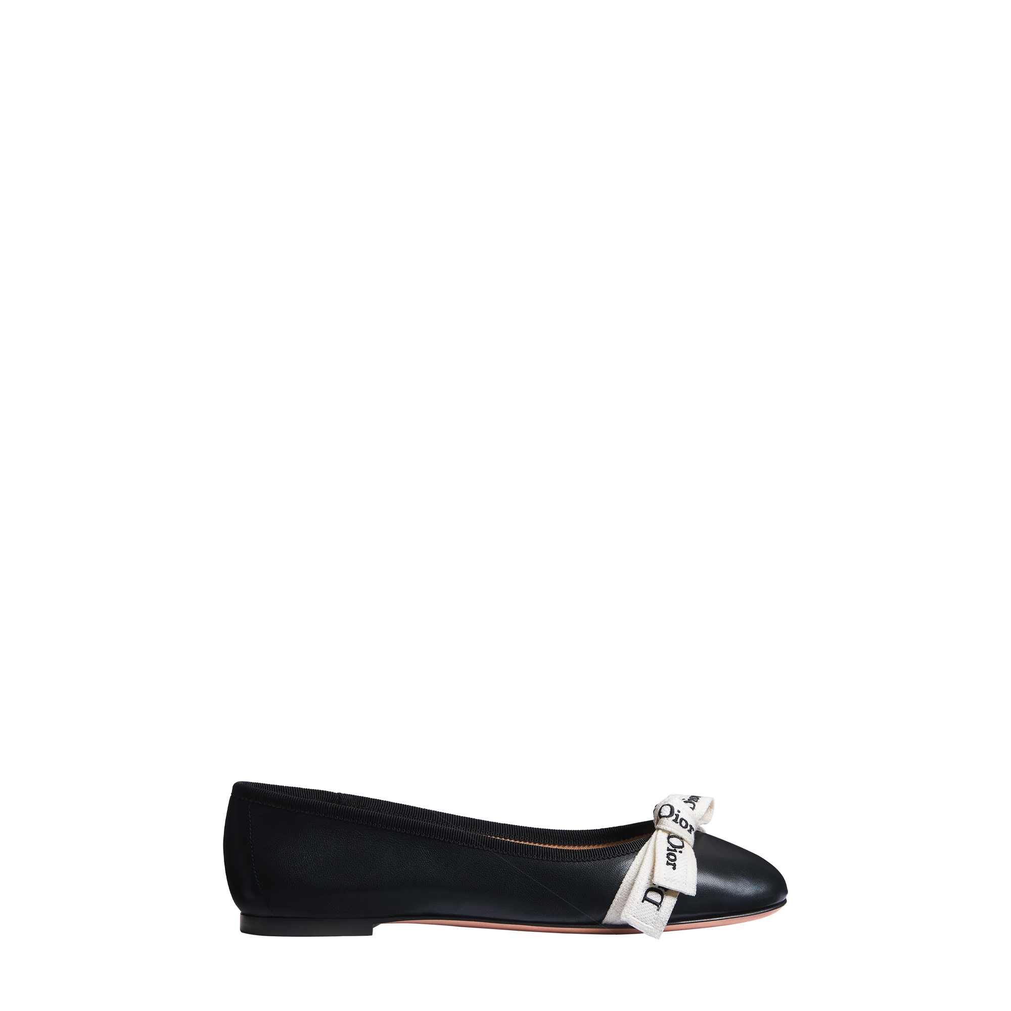 J'Adior Ballet Flat Black Lambskin | DIOR US