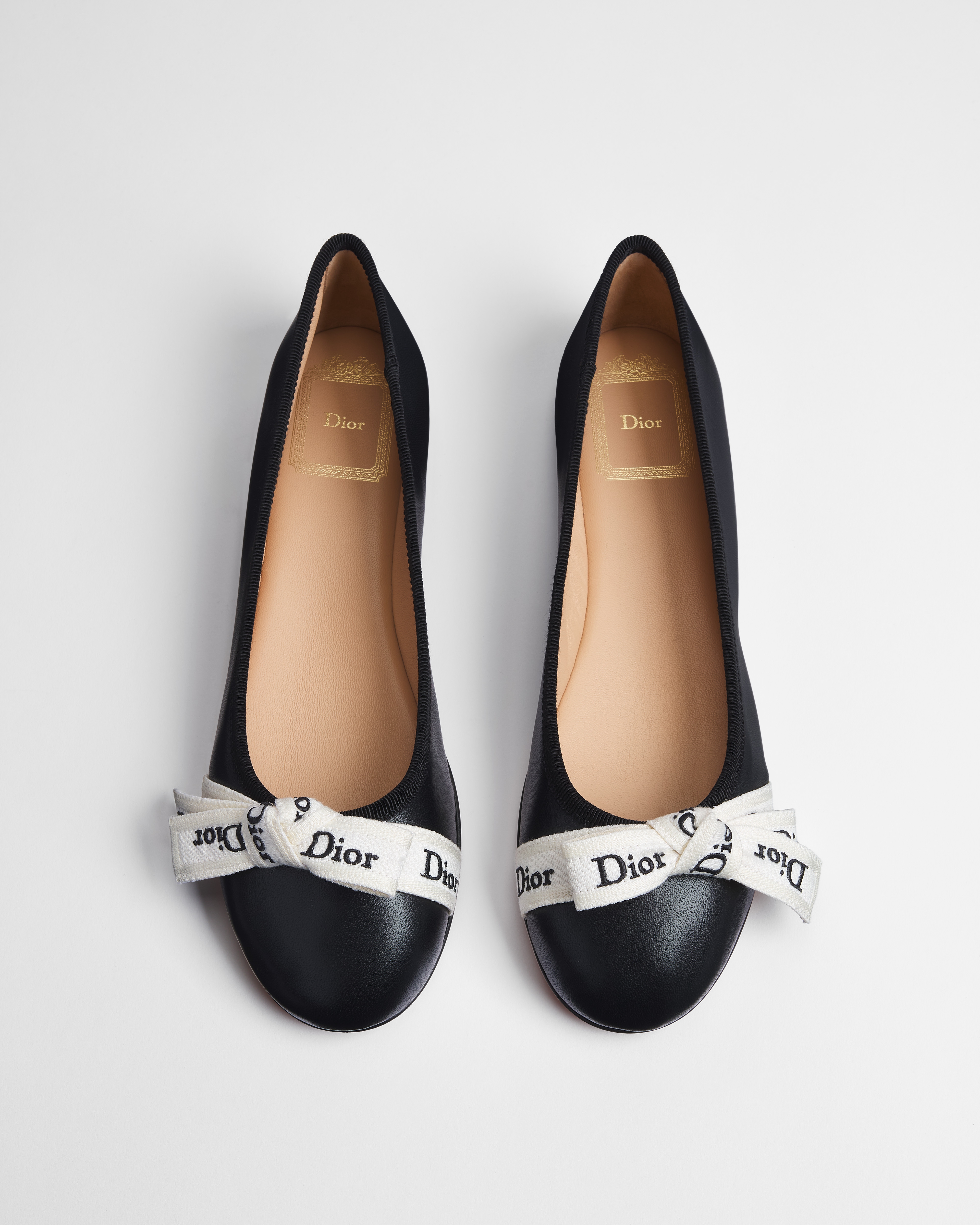 Ballerine J'Adior Cuir d'agneau noir E06