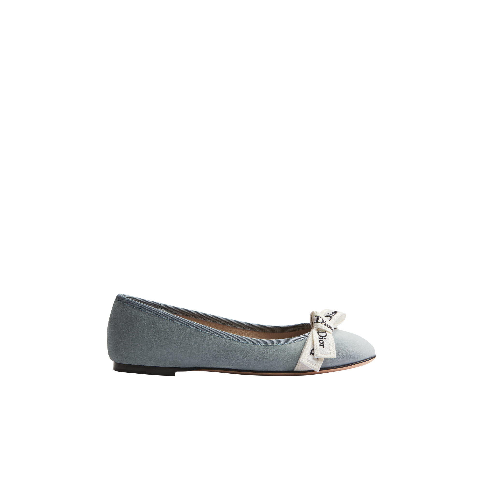 J'Adior Ballet Flat Sky Blue Suede Goatskin | DIOR