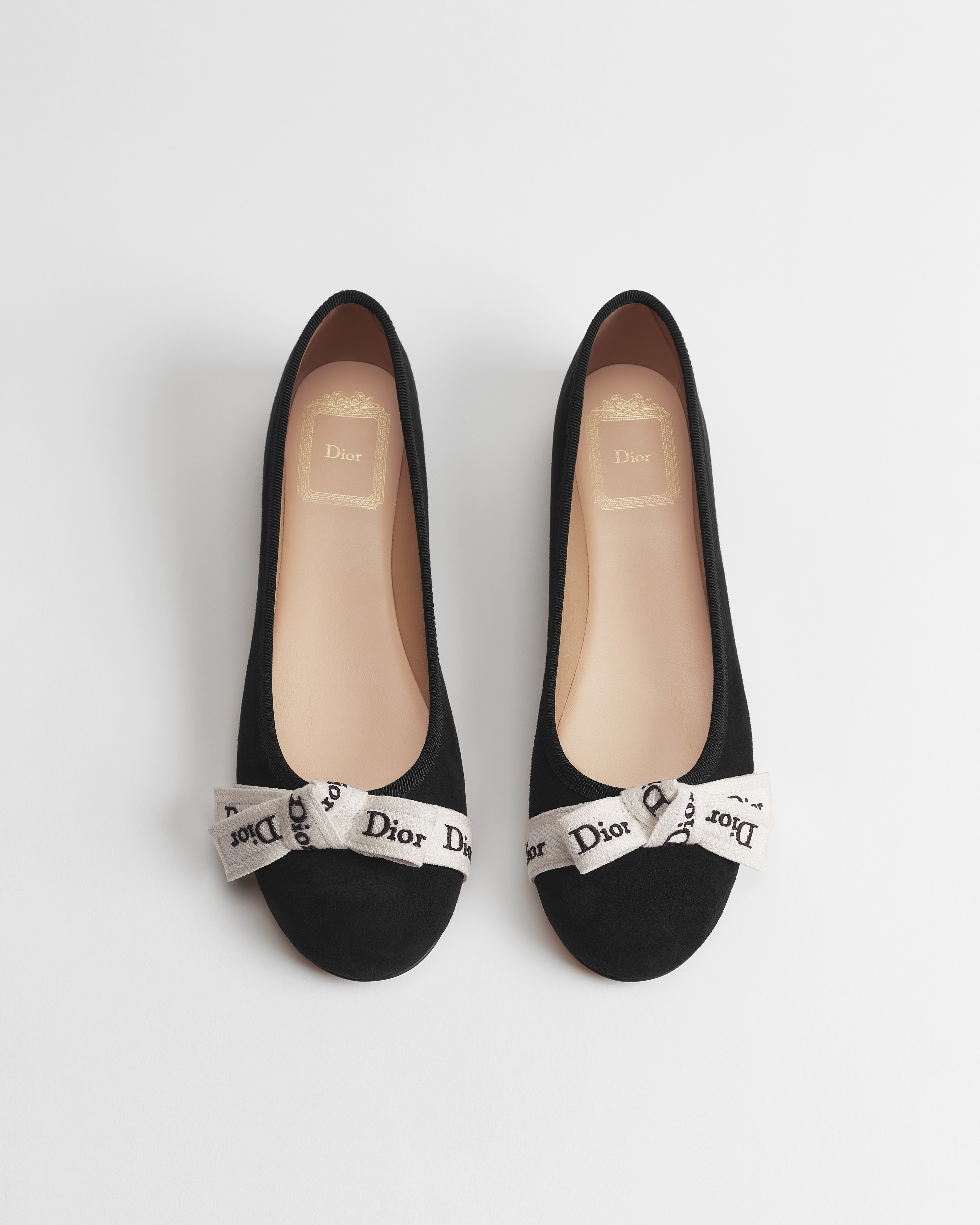 Ballerine J'Adior Chèvre velours noir E06
