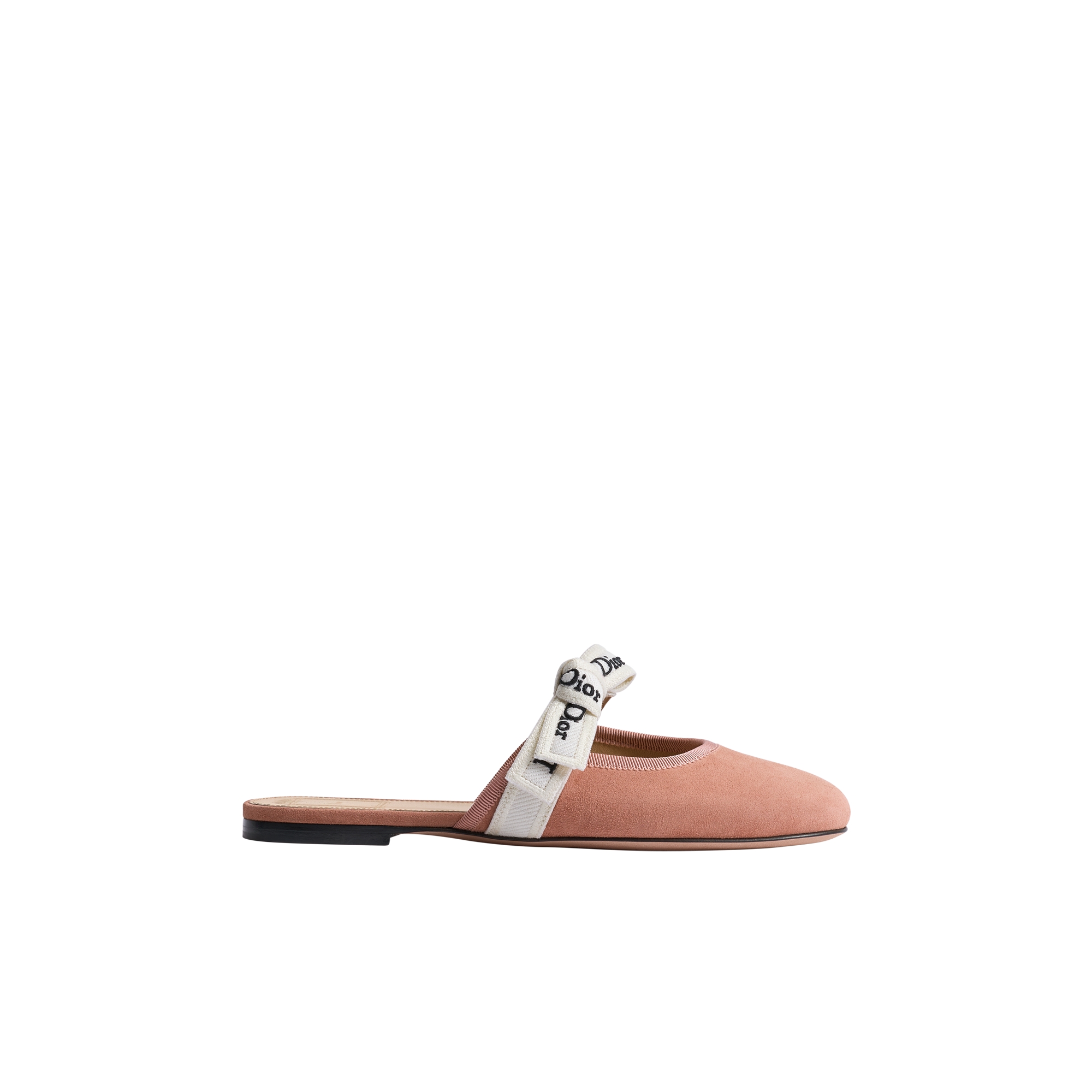 J'Adior Mule Veiled Rose Suede Goatskin | DIOR FI