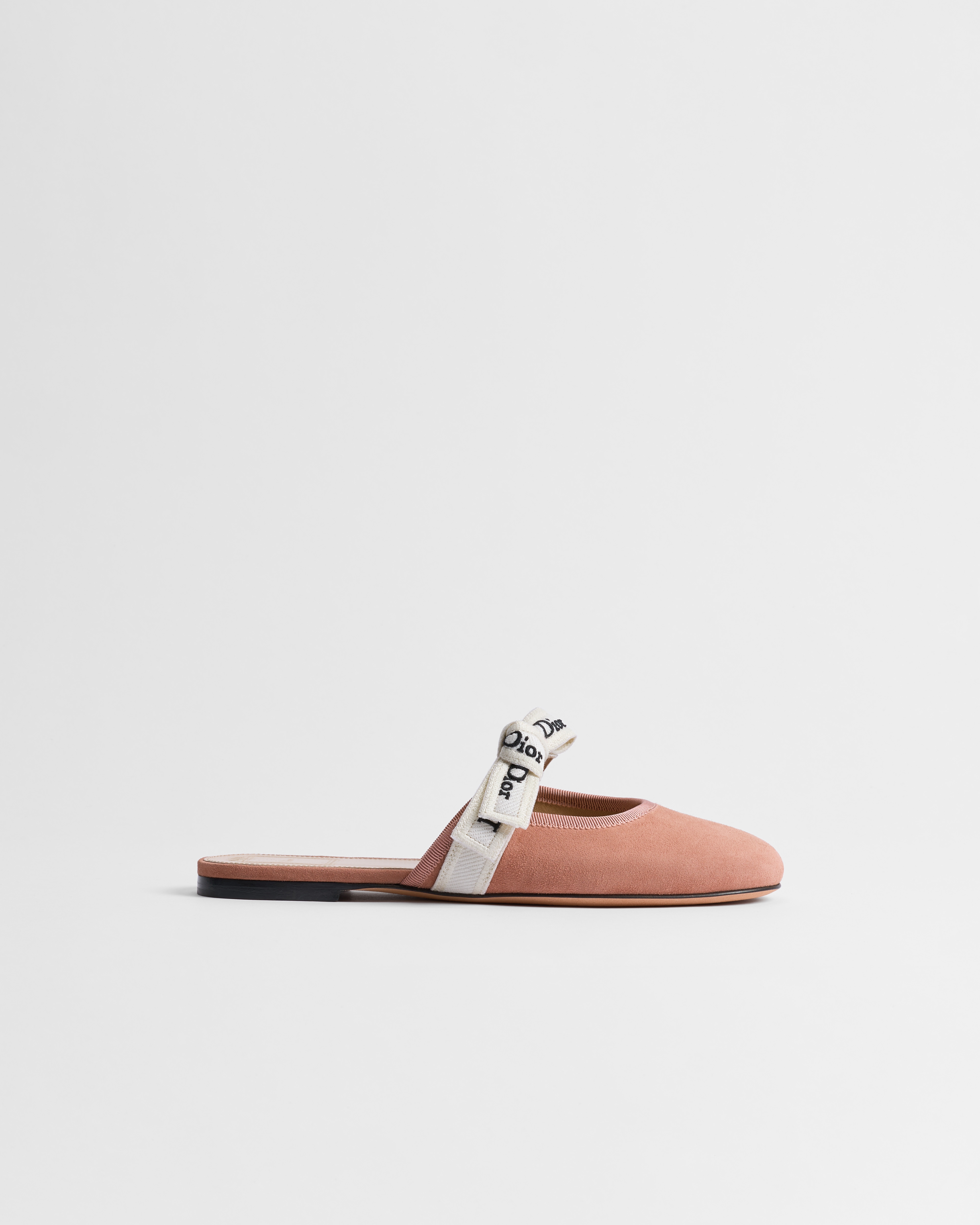 Mule J'Adior Chèvre velours Veiled Rose E02