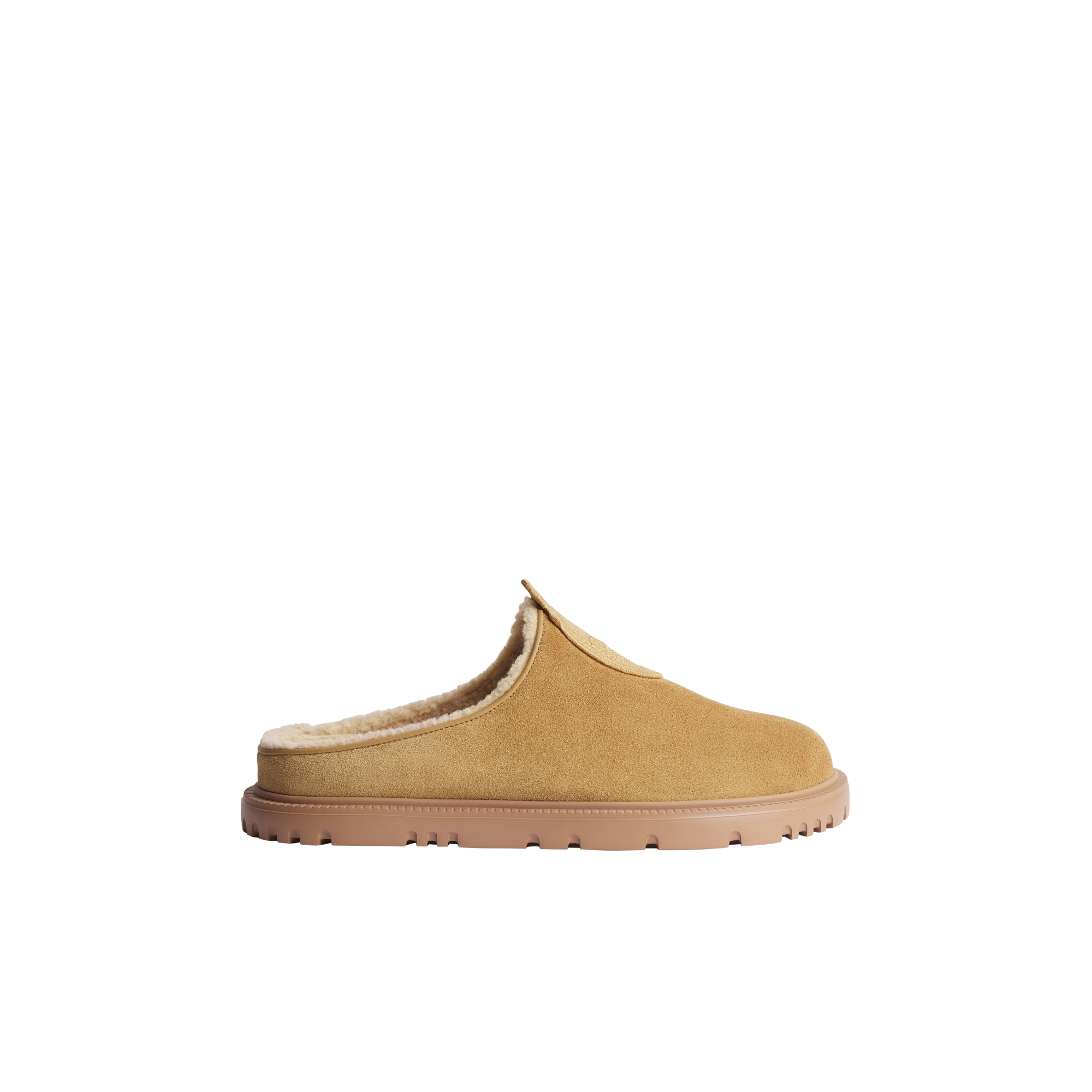 DiorAlps Dior Médaillon Mule Hazelnut Suede Calfskin | DIOR US