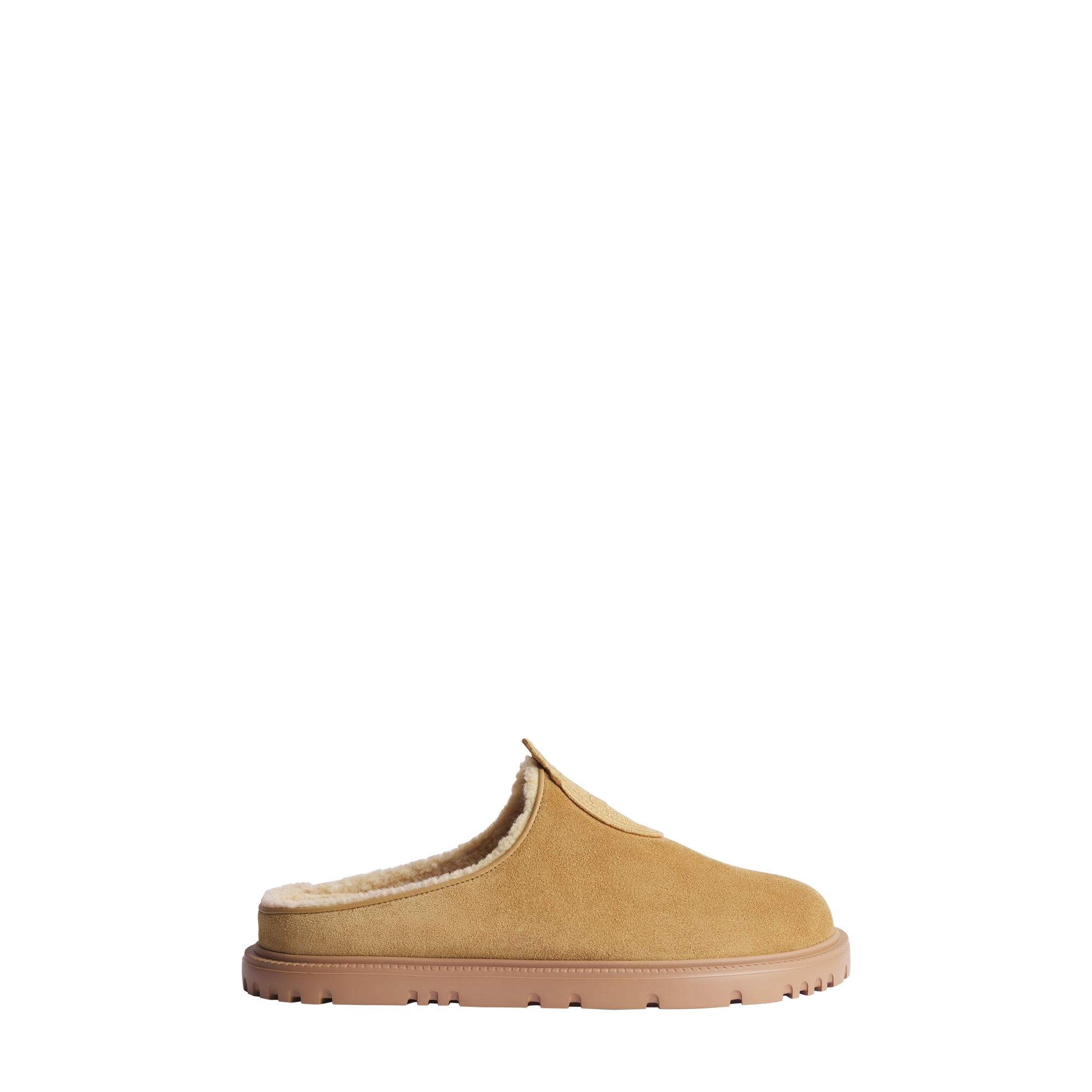 DiorAlps Dior Médaillon Mule Hazelnut Suede Calfskin | DIOR US