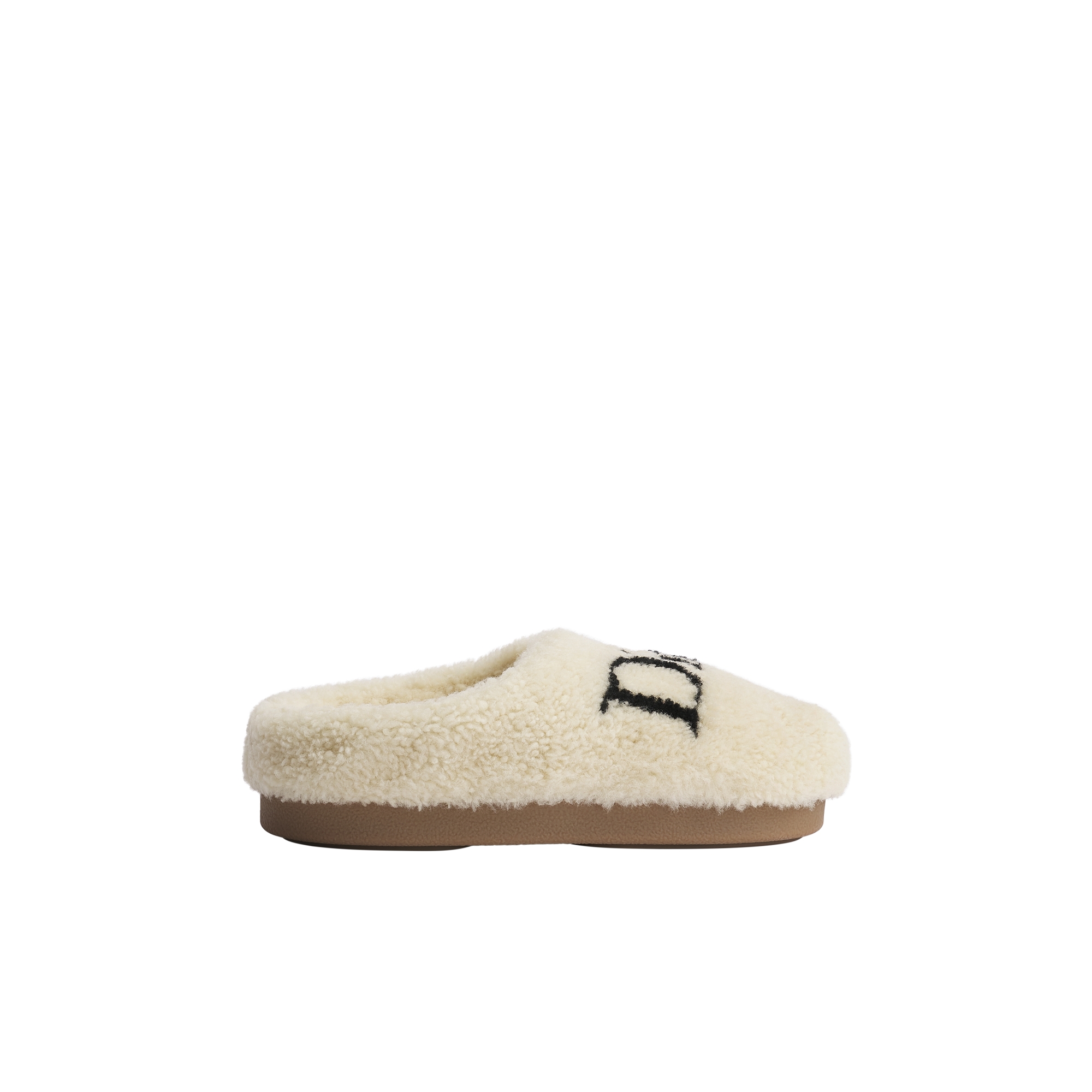 DiorAlps Dior Mountain Mule Ecru Intarsia Sheepskin Shearling E02