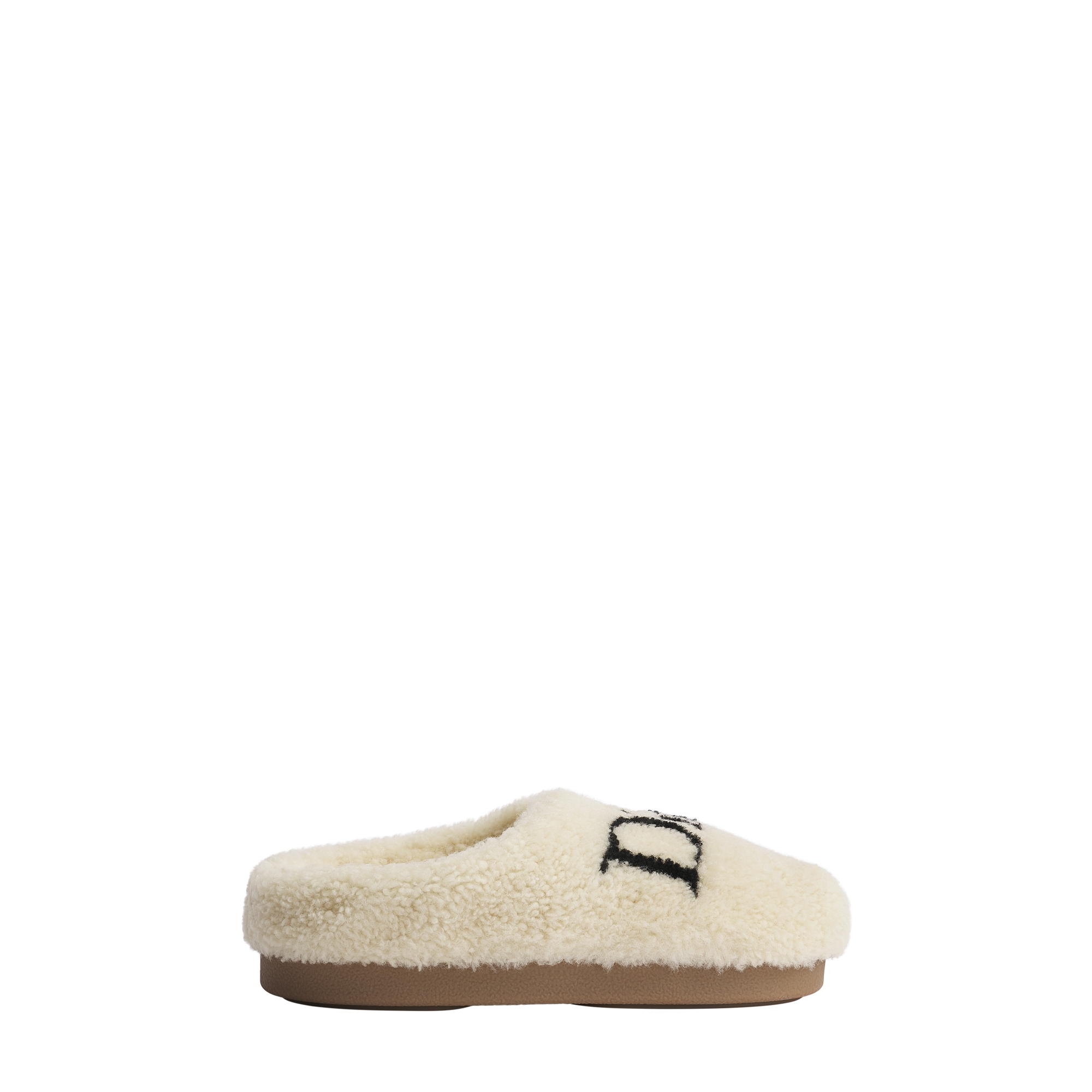 DiorAlps Dior Mountain Mule Ecru Intarsia Sheepskin Shearling E02