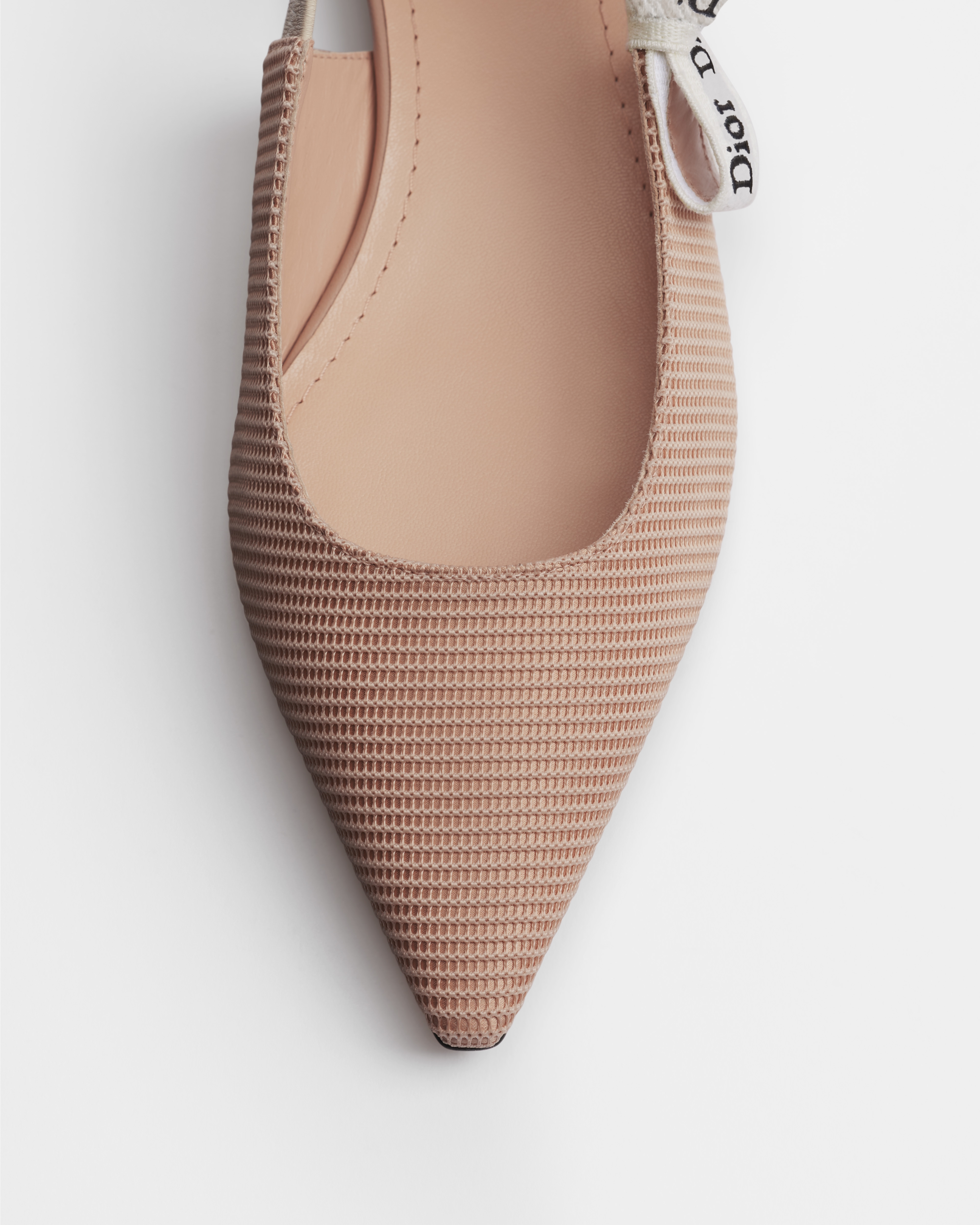J'Adior Slingback Flat Nude Technical Fabric | DIOR US