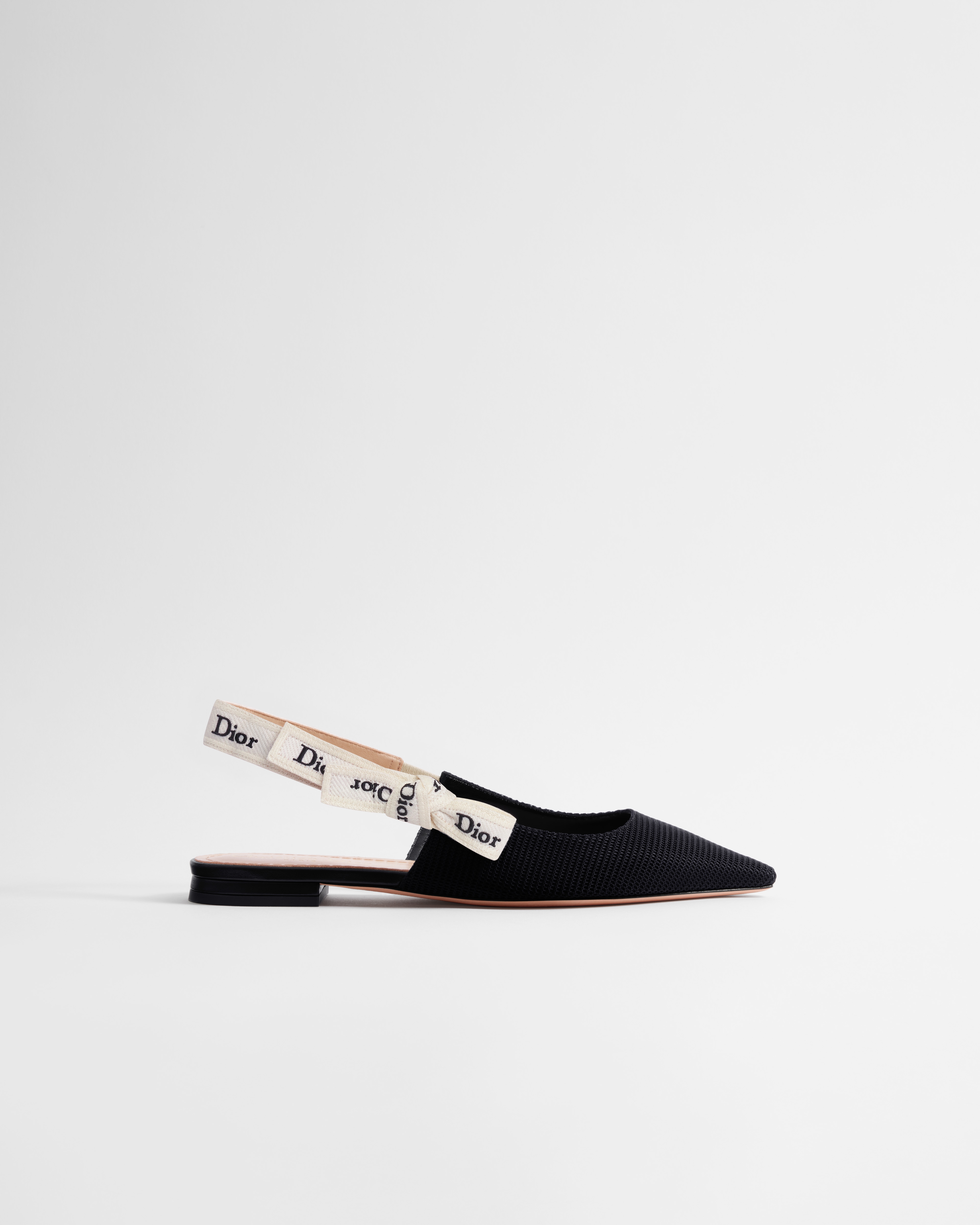 【美品】Christian Dior J'ADIOR フラットシューズ 37 J'Adior Slingback Flat Black Technical Fabric | DIOR US